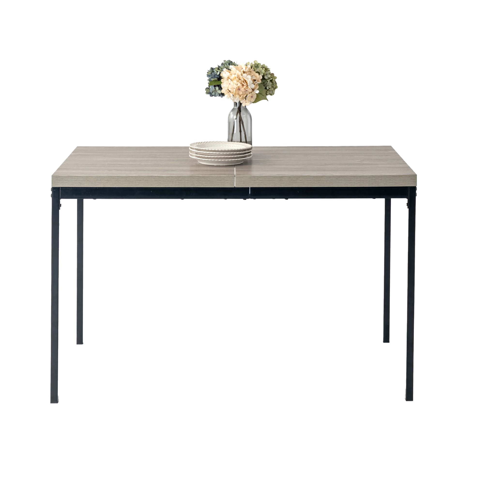 Cajon Modern Dining Table with Honeycomb Core Top and Square Tube Frame