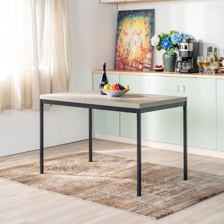 Cajon Modern Dining Table with Honeycomb Core Top and Square Tube Frame