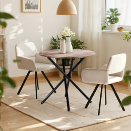 California Swivel Fabric Dining Chairs Set of 2