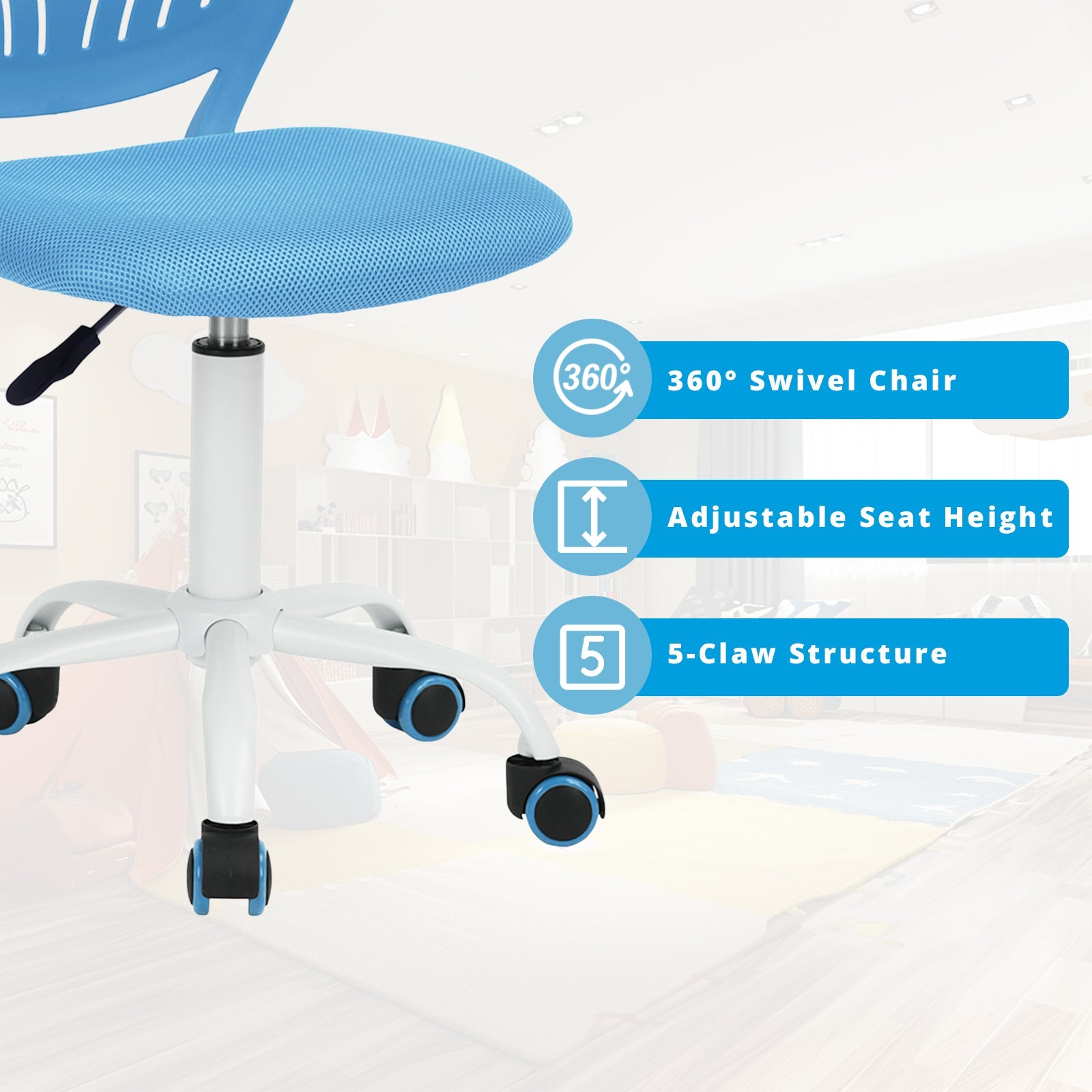 Carnation Ergonomic  Office Chair for Comfort and Style-HOMY CASA