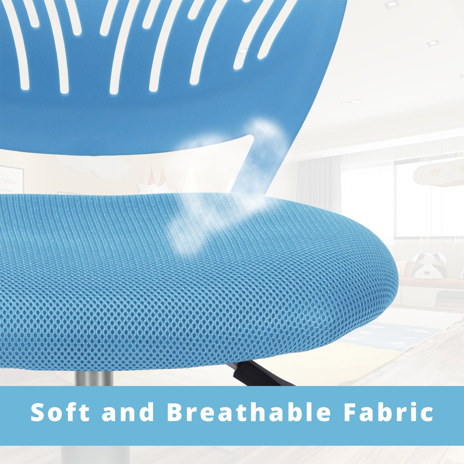 Carnation PP Backrest Office Chair - Stylish & Durable Design