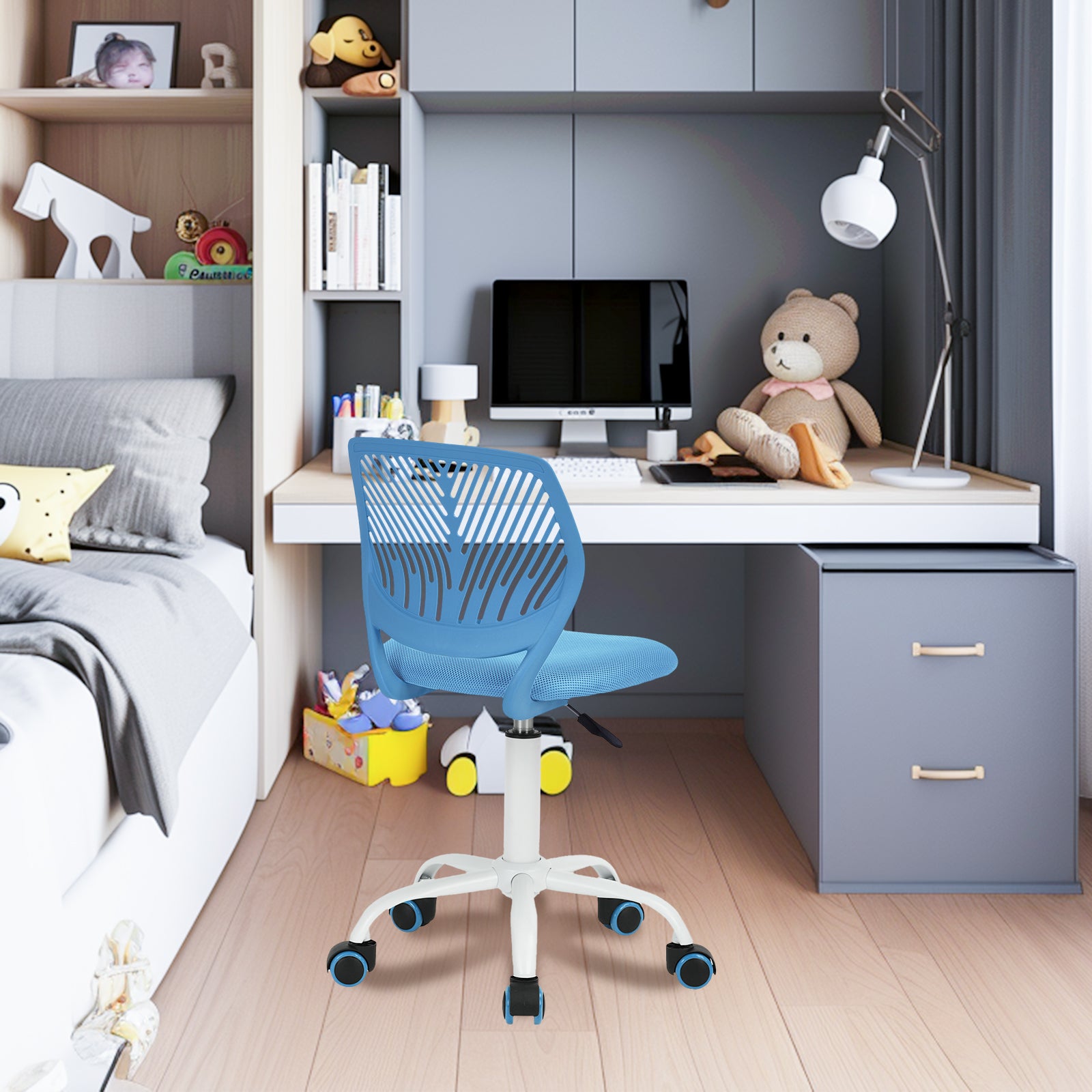 Carnation PP Backrest Office Chair - Stylish & Durable Design