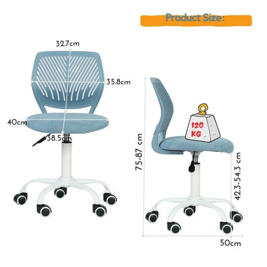 Carnation Fabric Study Chair - Morandi Colors, Ergonomic Design