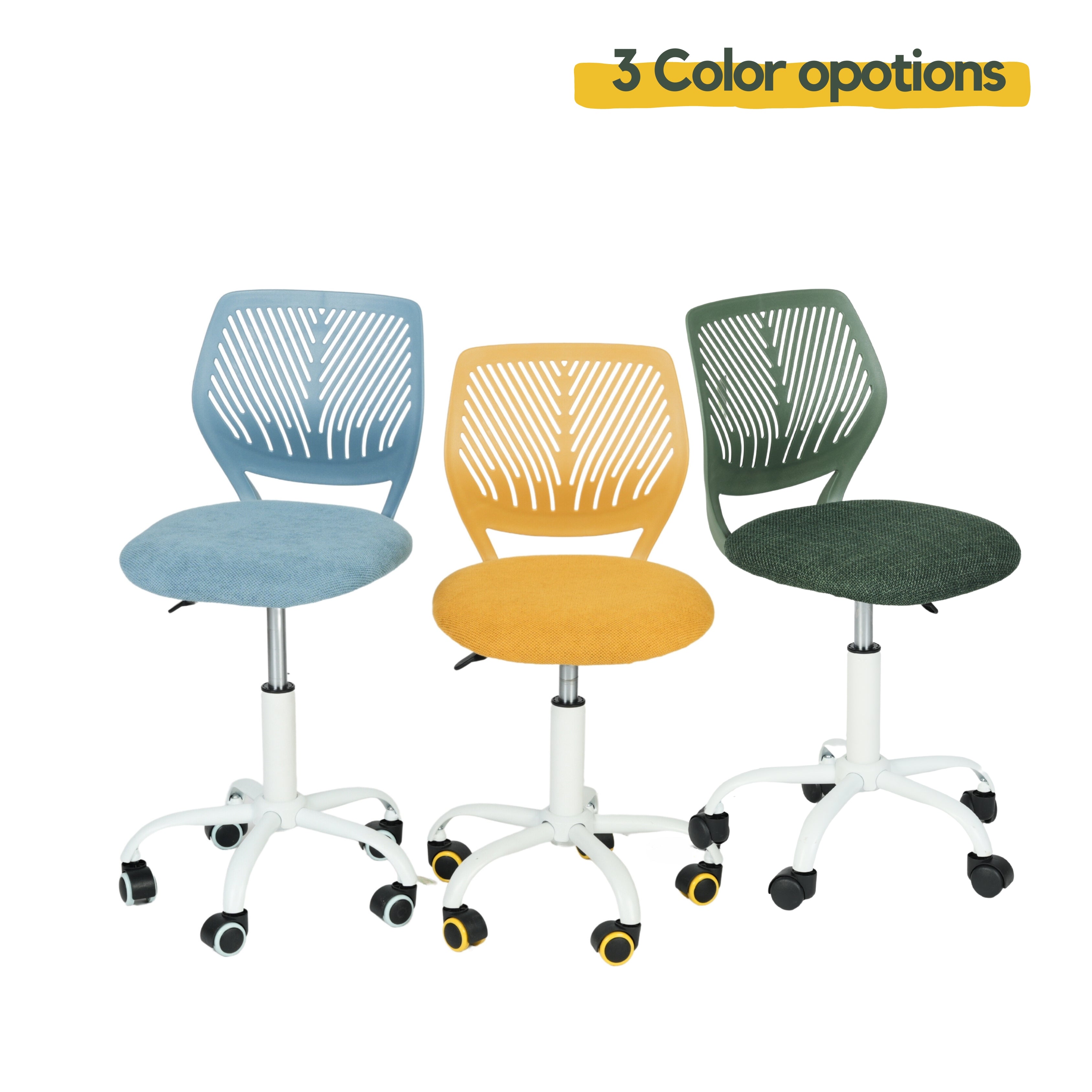 Carnation PP Backrest Office Chair - Stylish & Durable Design