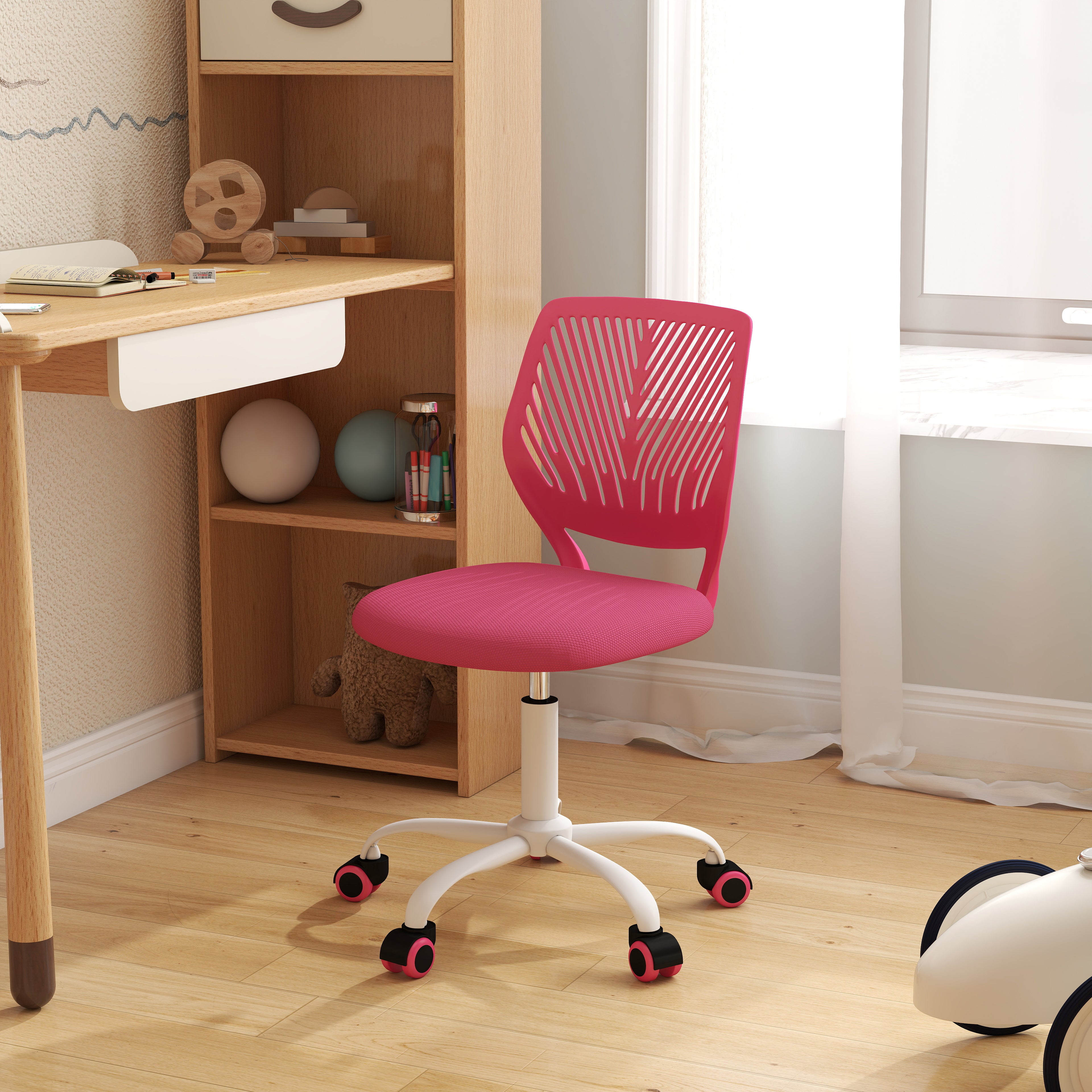 Carnation PP Backrest Office Chair - Stylish & Durable Design