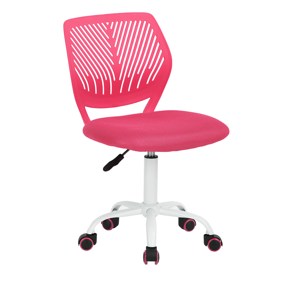 Homy Casa Matera 2PC Pink Vanity Set 35” Led Lighted Mirror Desk with CARNATION Pink Swivel Chair