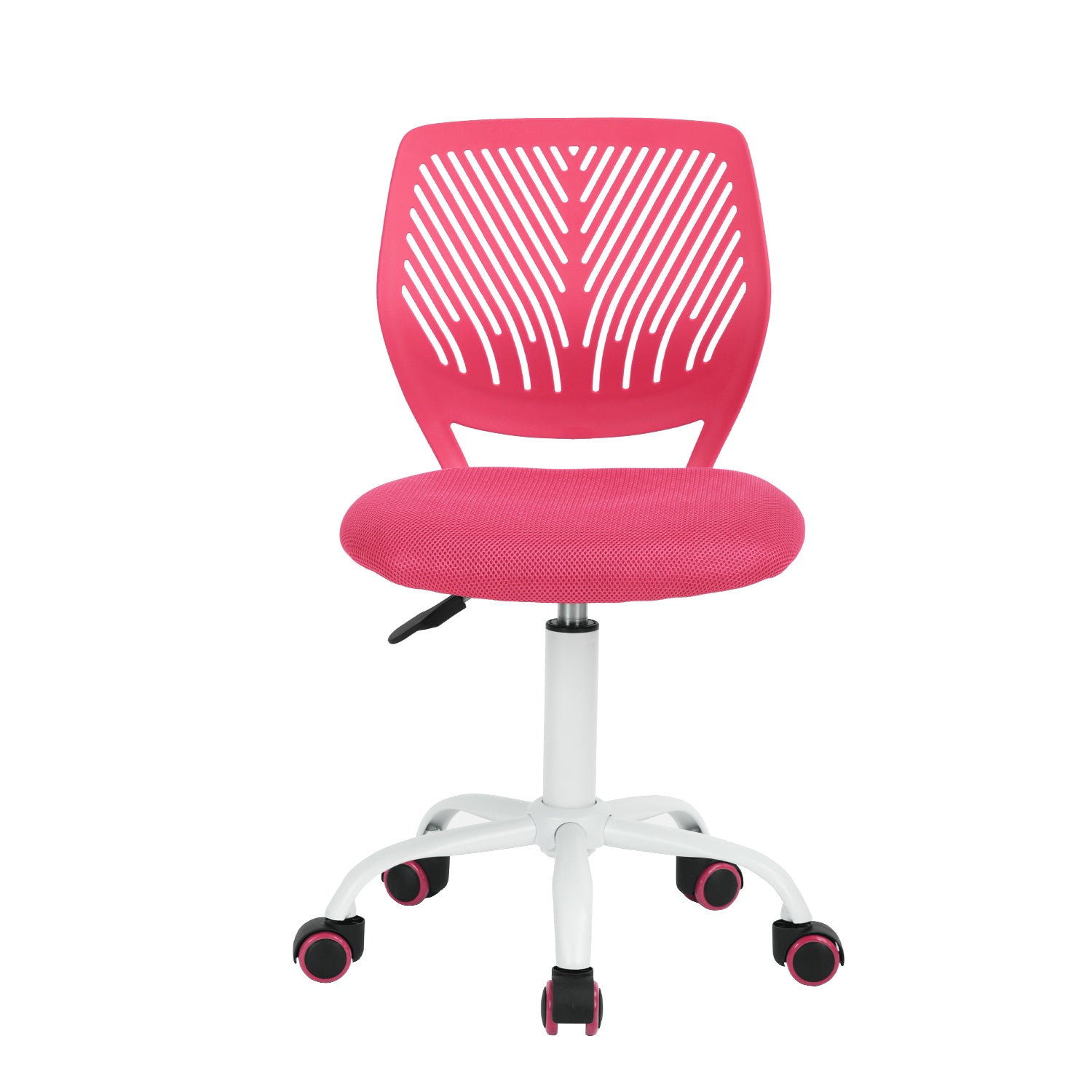 Homy Casa Matera 2PC Pink Vanity Set 35” Led Lighted Mirror Desk with CARNATION Pink Swivel Chair