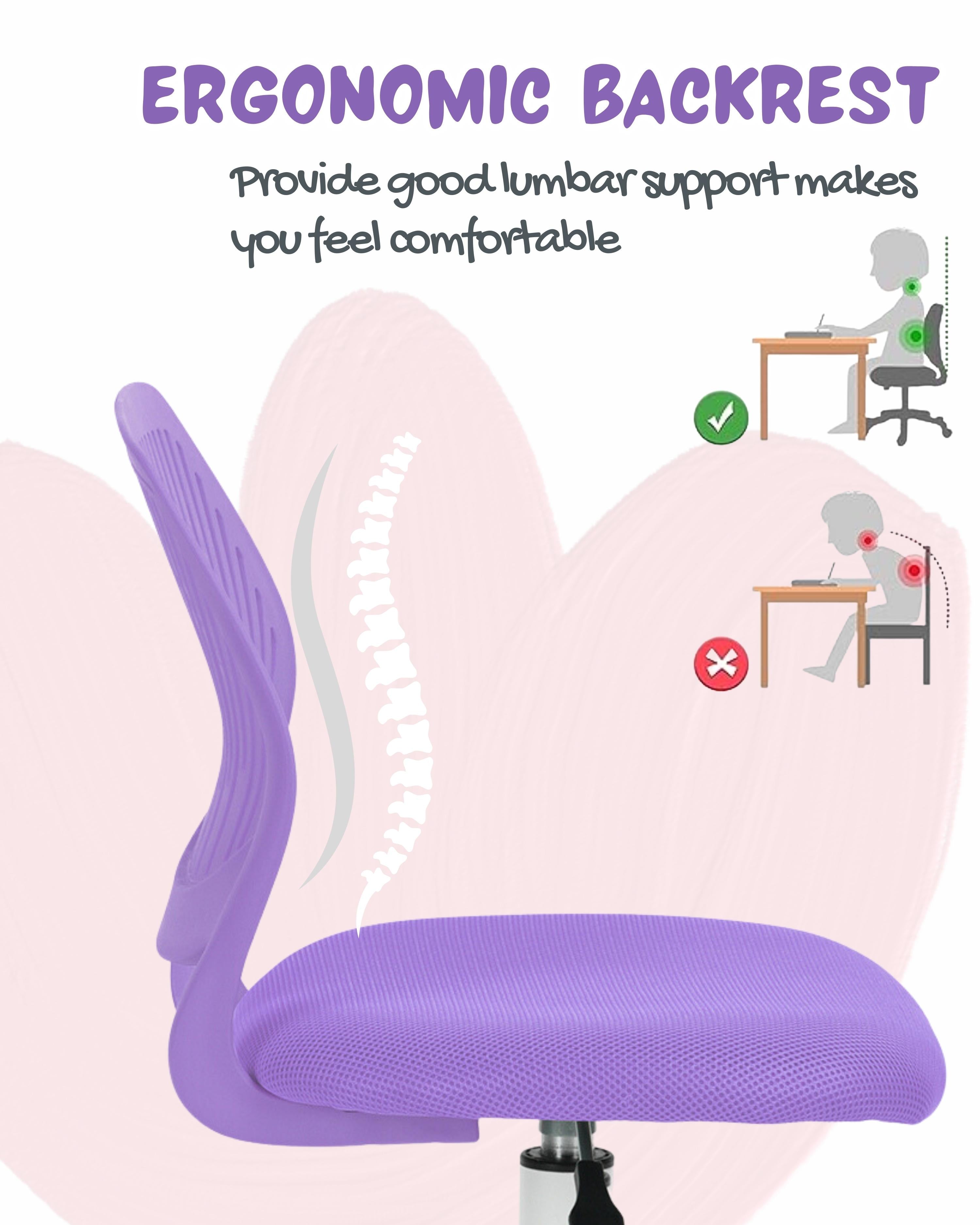 Carnation PP Backrest Office Chair - Stylish & Durable Design