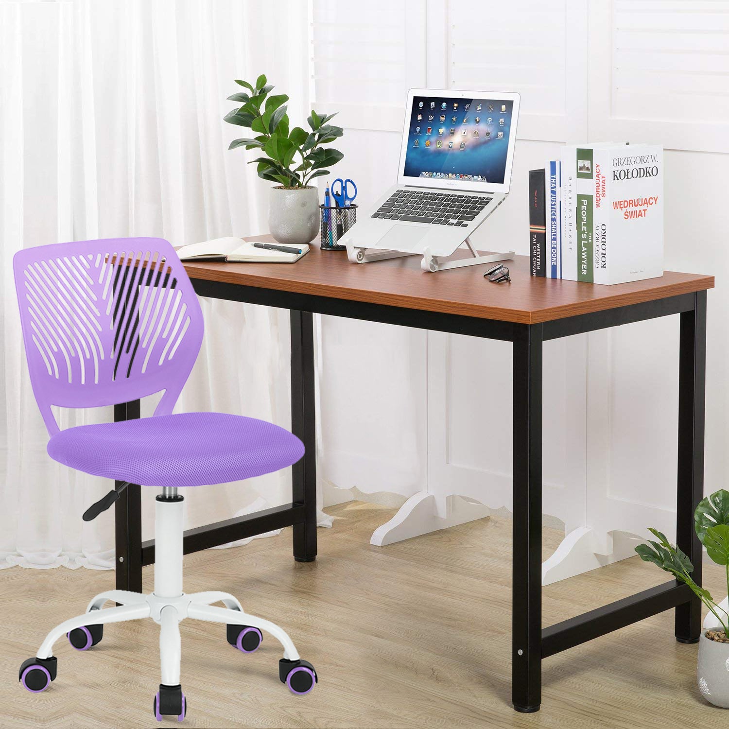 Carnation PP Backrest Office Chair - Stylish & Durable Design