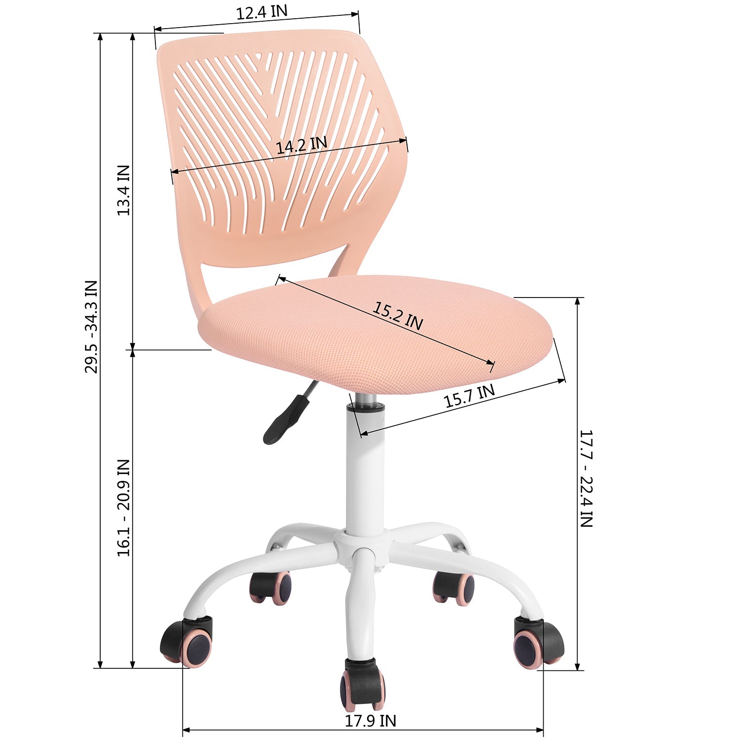 Carnation PP Backrest Office Chair - Stylish & Durable Design