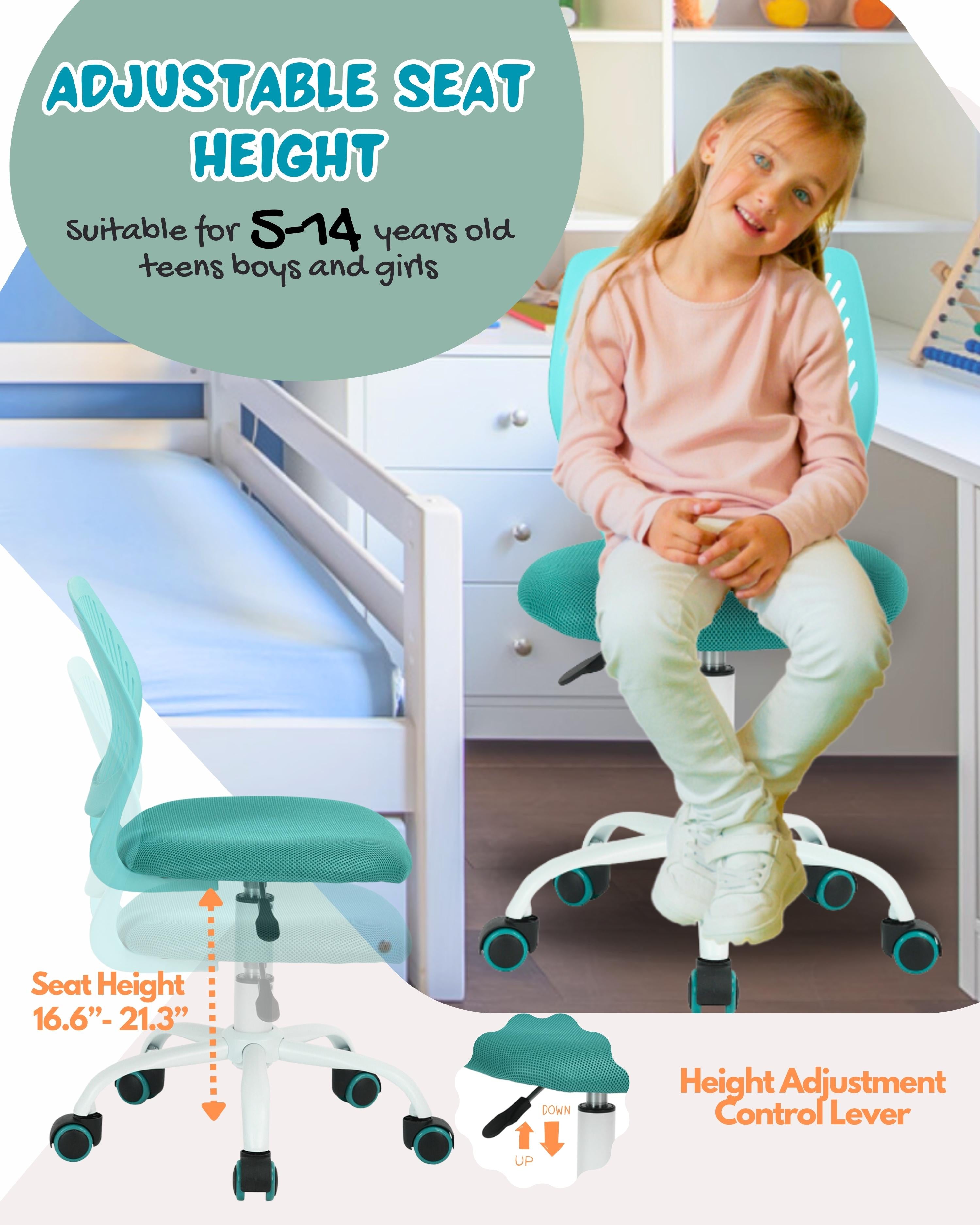 Carnation PP Backrest Office Chair - Stylish & Durable Design