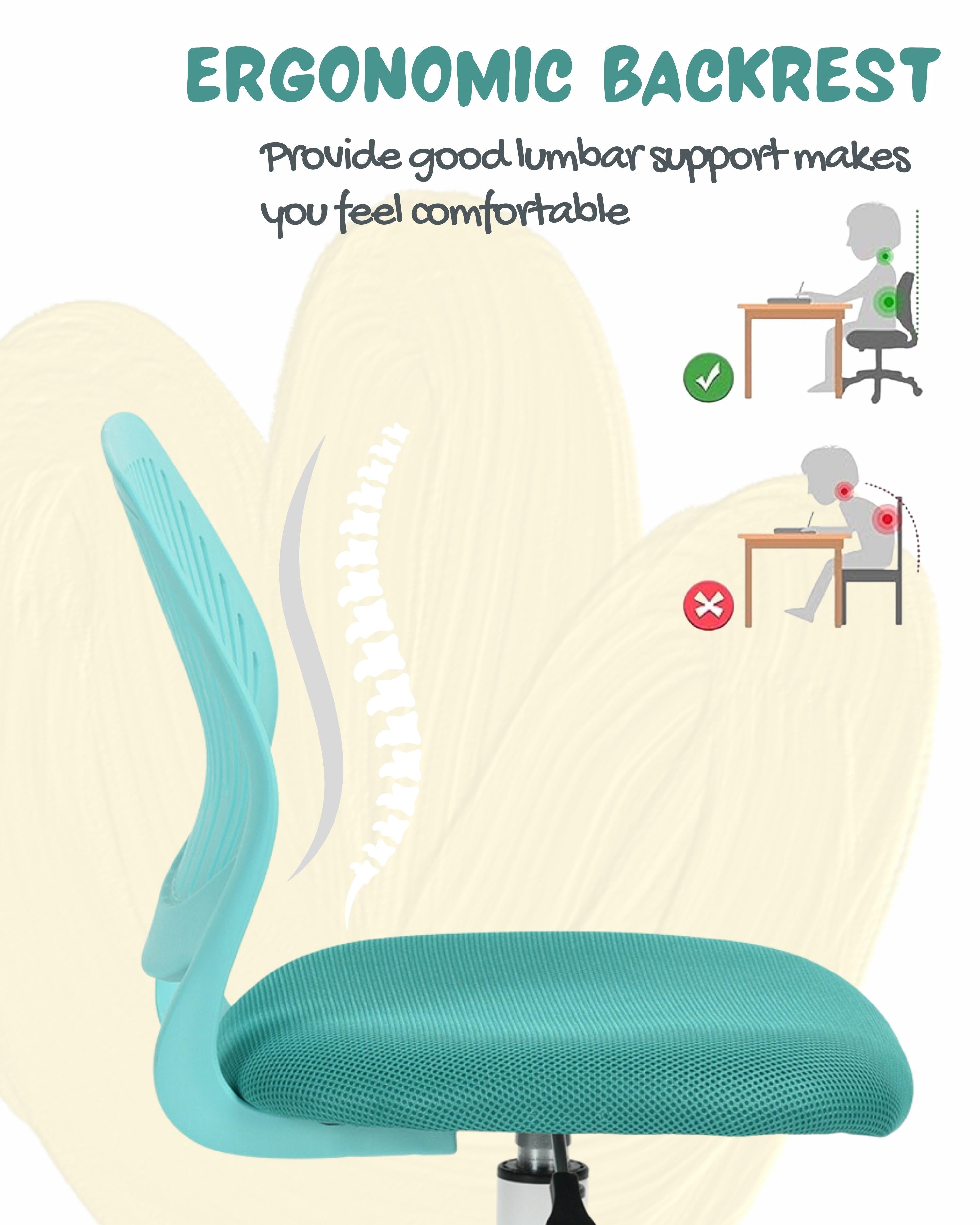 Carnation PP Backrest Office Chair - Stylish & Durable Design