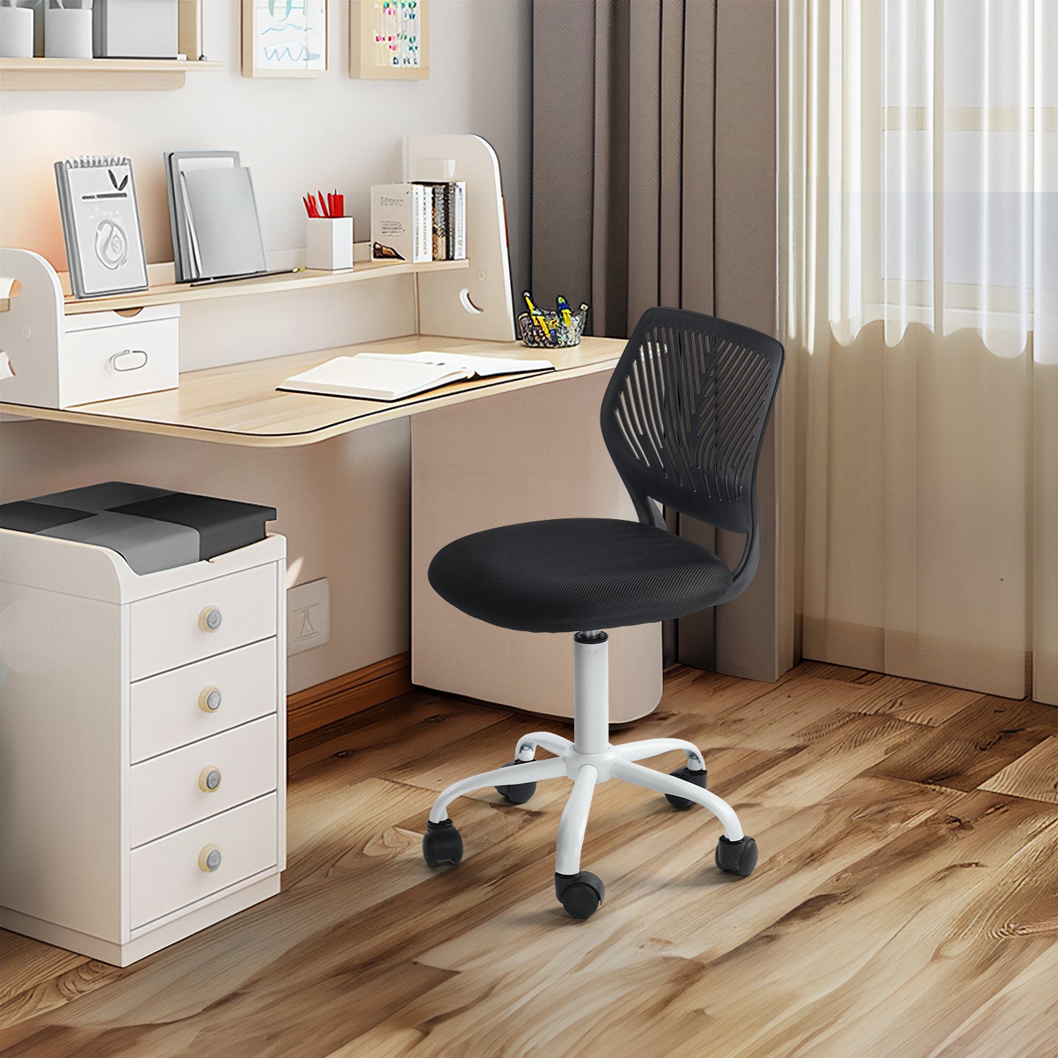 Homy Casa Carnation Modern Mesh Task Chair, Black