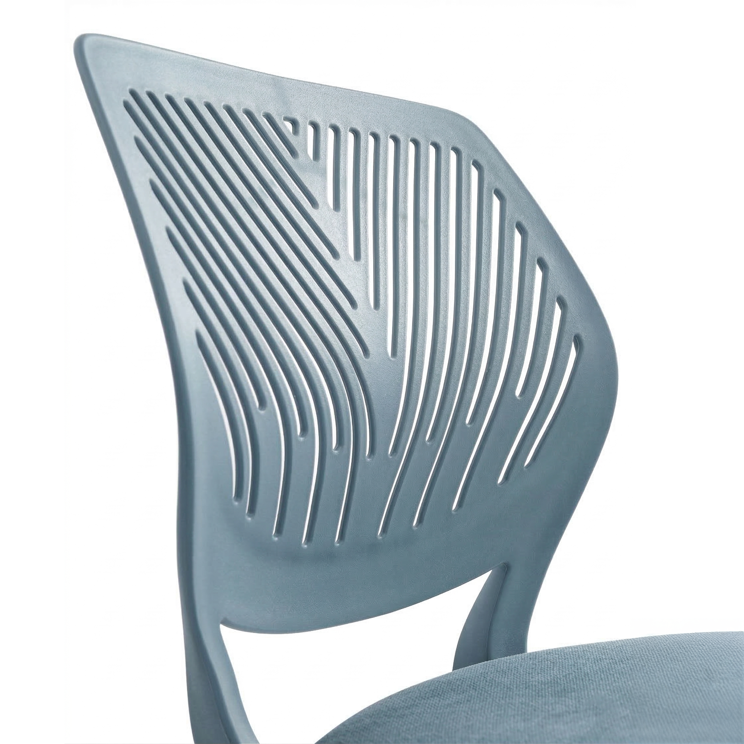 Homy Casa Carnation Morandi Blue Fabric Desk Chair