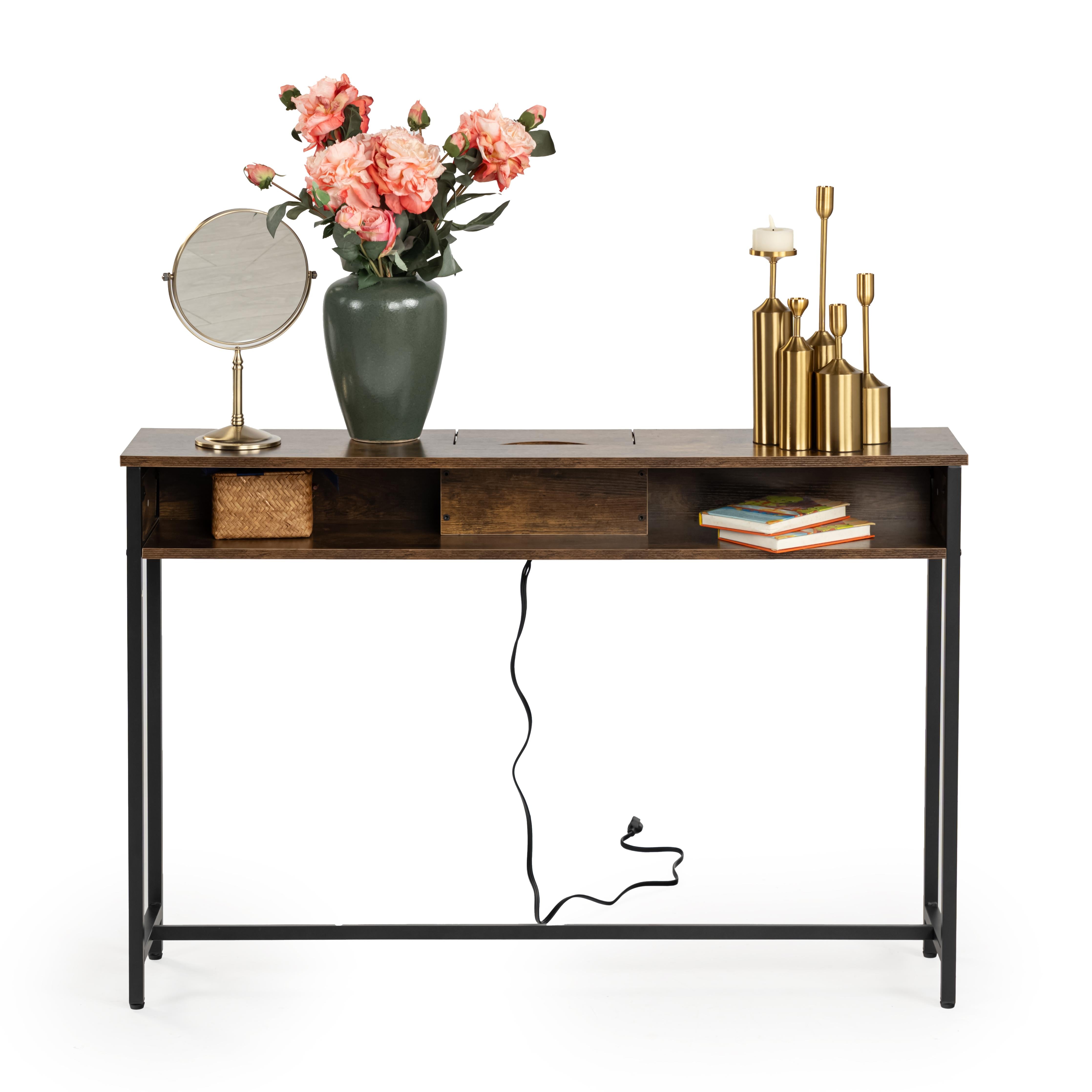 Caro 47" Console Table Multi-Scenario Storage USB Charging