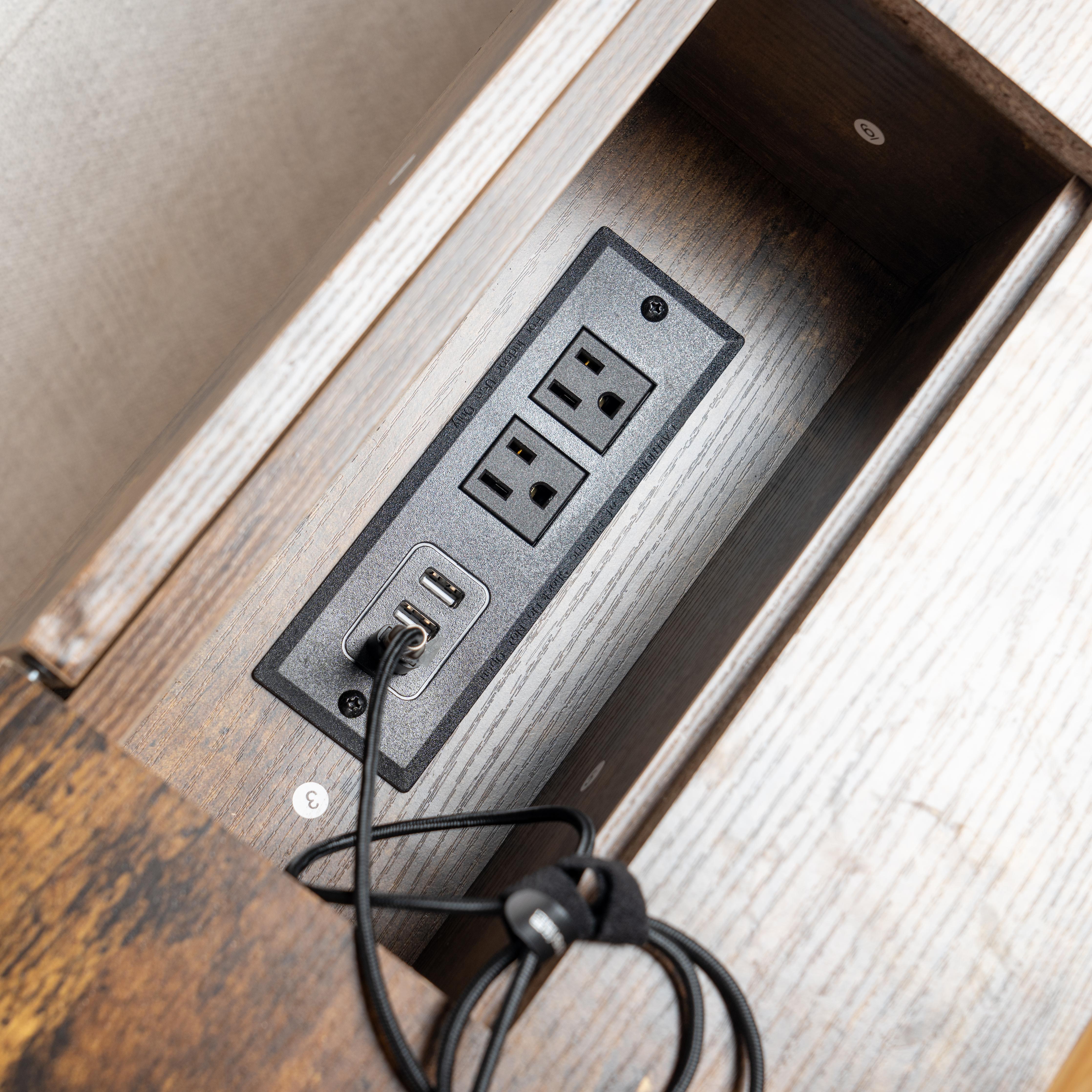 Caro 47" Console Table Multi-Scenario Storage USB Charging