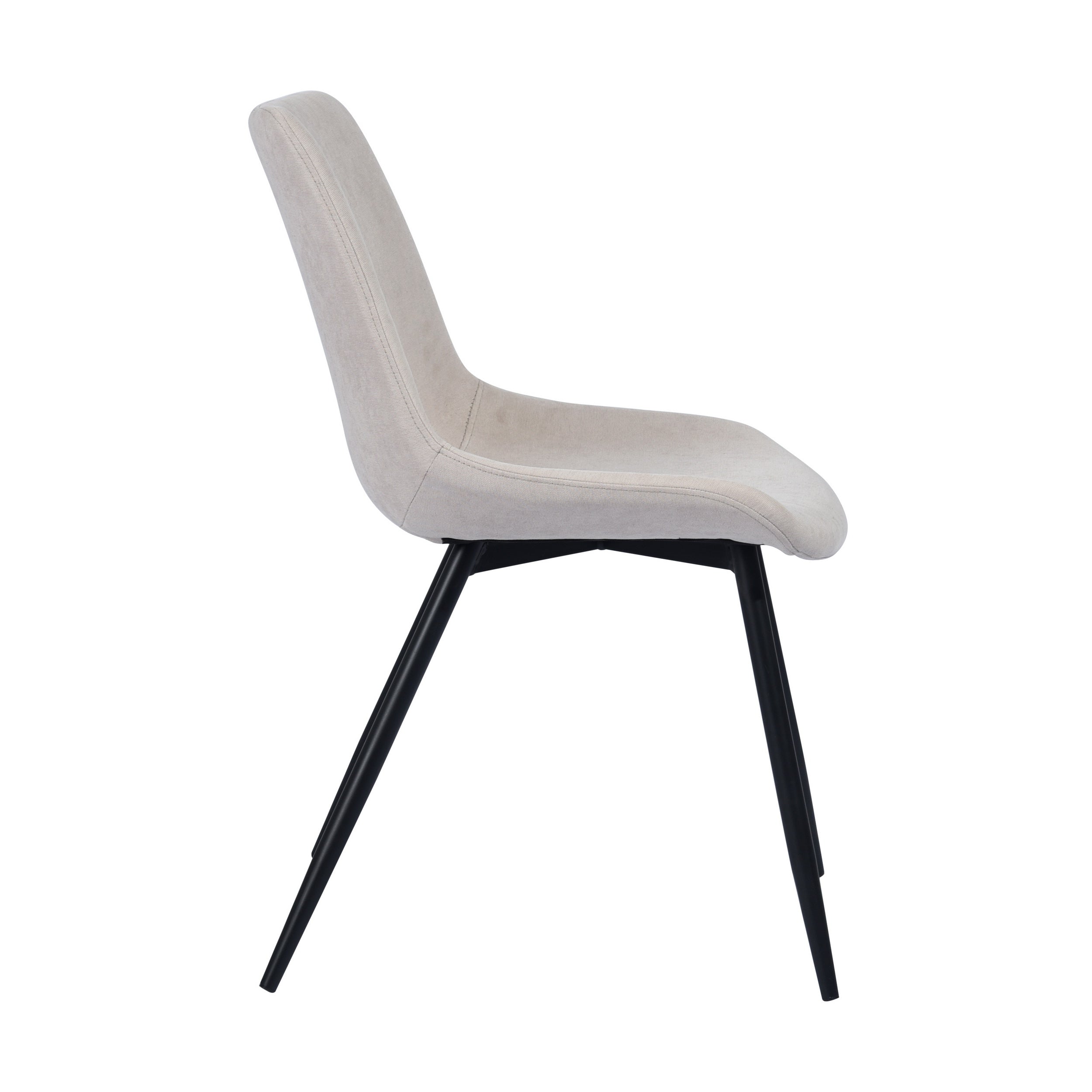 Homy Casa Casemiro 4PC Fabric Beige Dining Chairs