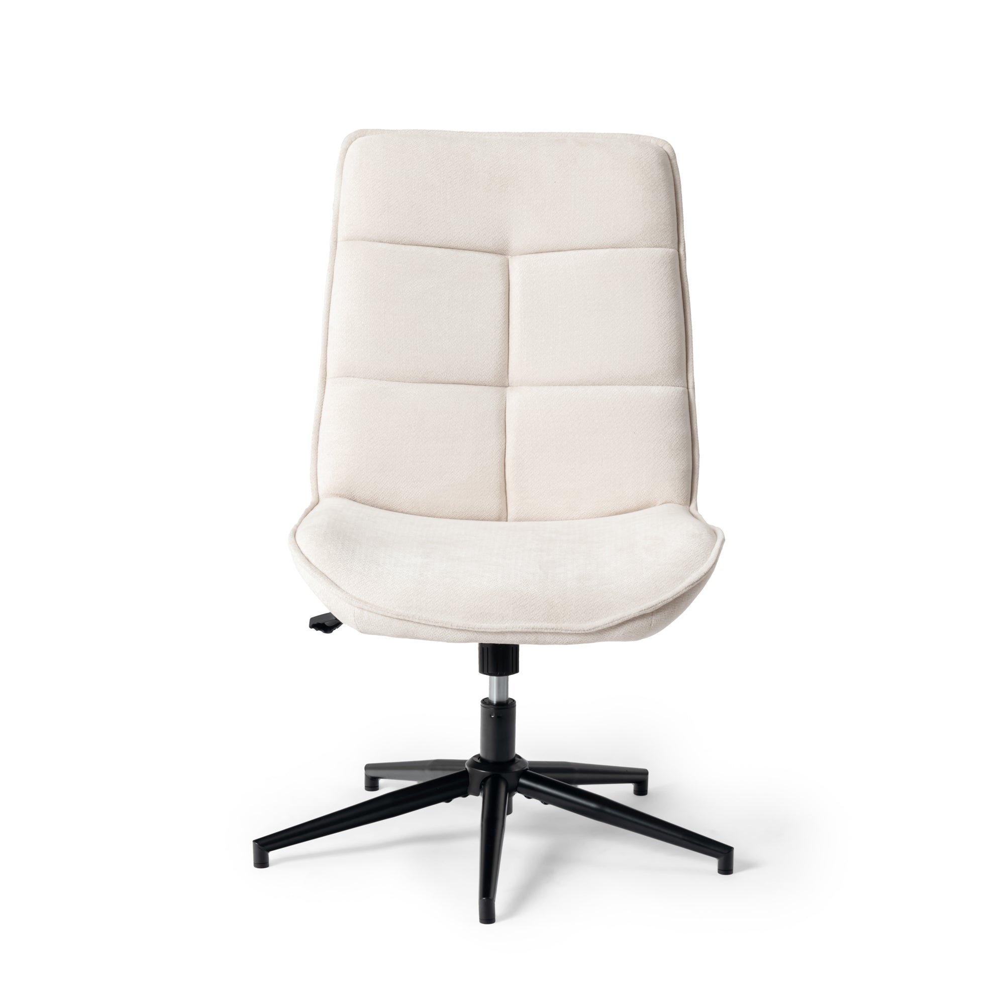 Homy Casa Charlotte Swivel Adjustable Height Accent Chair Beige Open Box