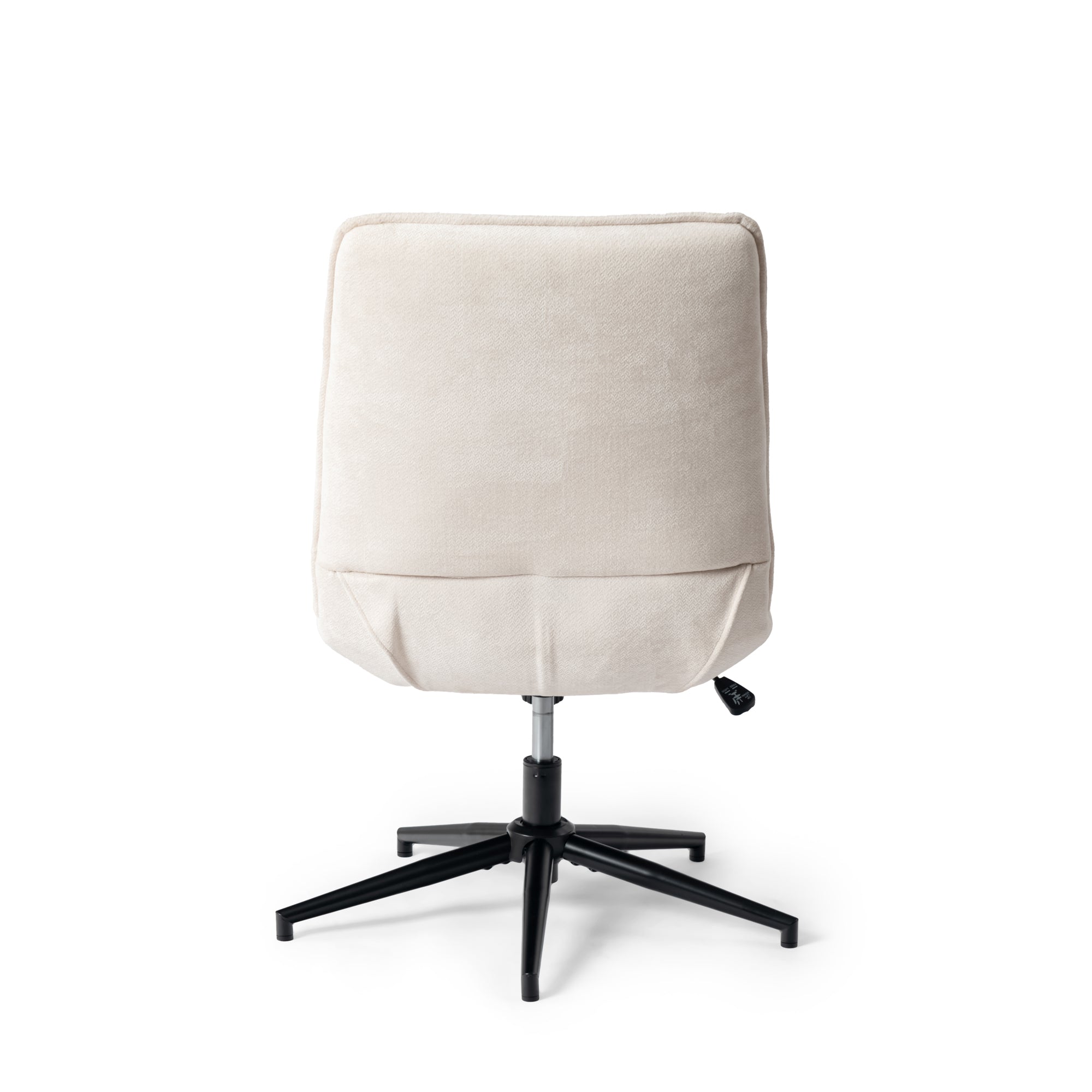 Homy Casa Charlotte Swivel Adjustable Height Accent Chair in Beige