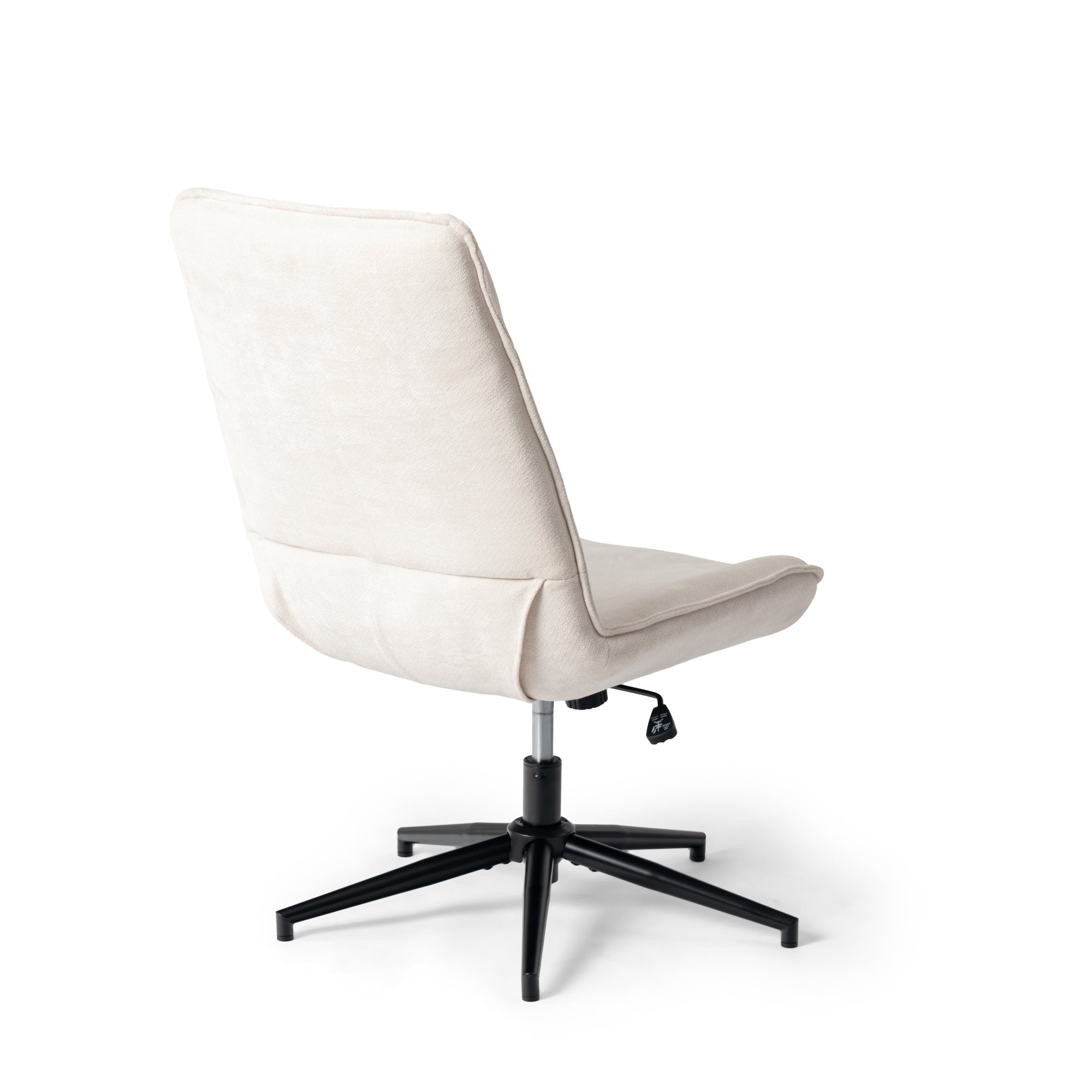 Homy Casa Charlotte Swivel Adjustable Height Accent Chair in Beige
