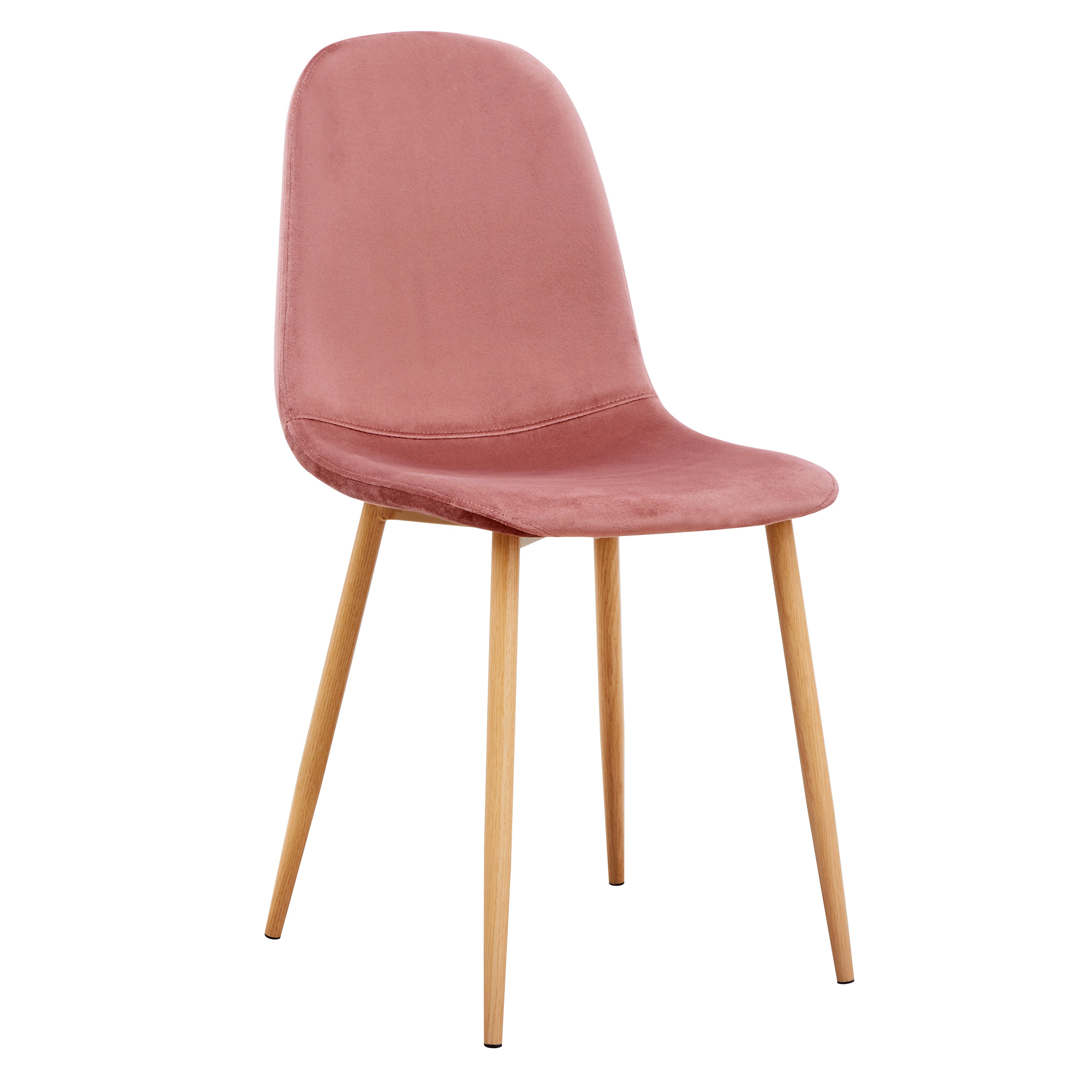 Charlton Velvet Dining Chair Set of 4 in Grey or Rose Gold