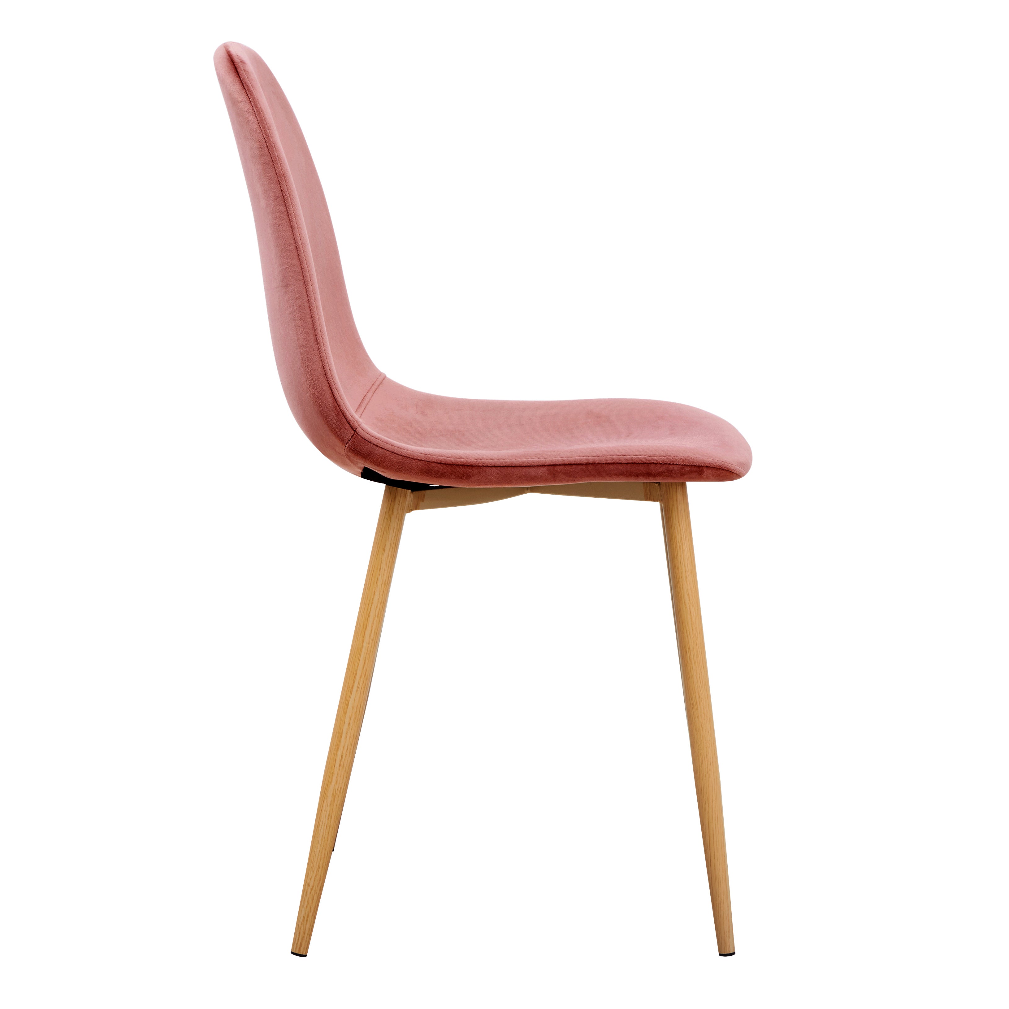 Charlton Velvet Dining Chair Set of 4 in Grey or Rose Gold