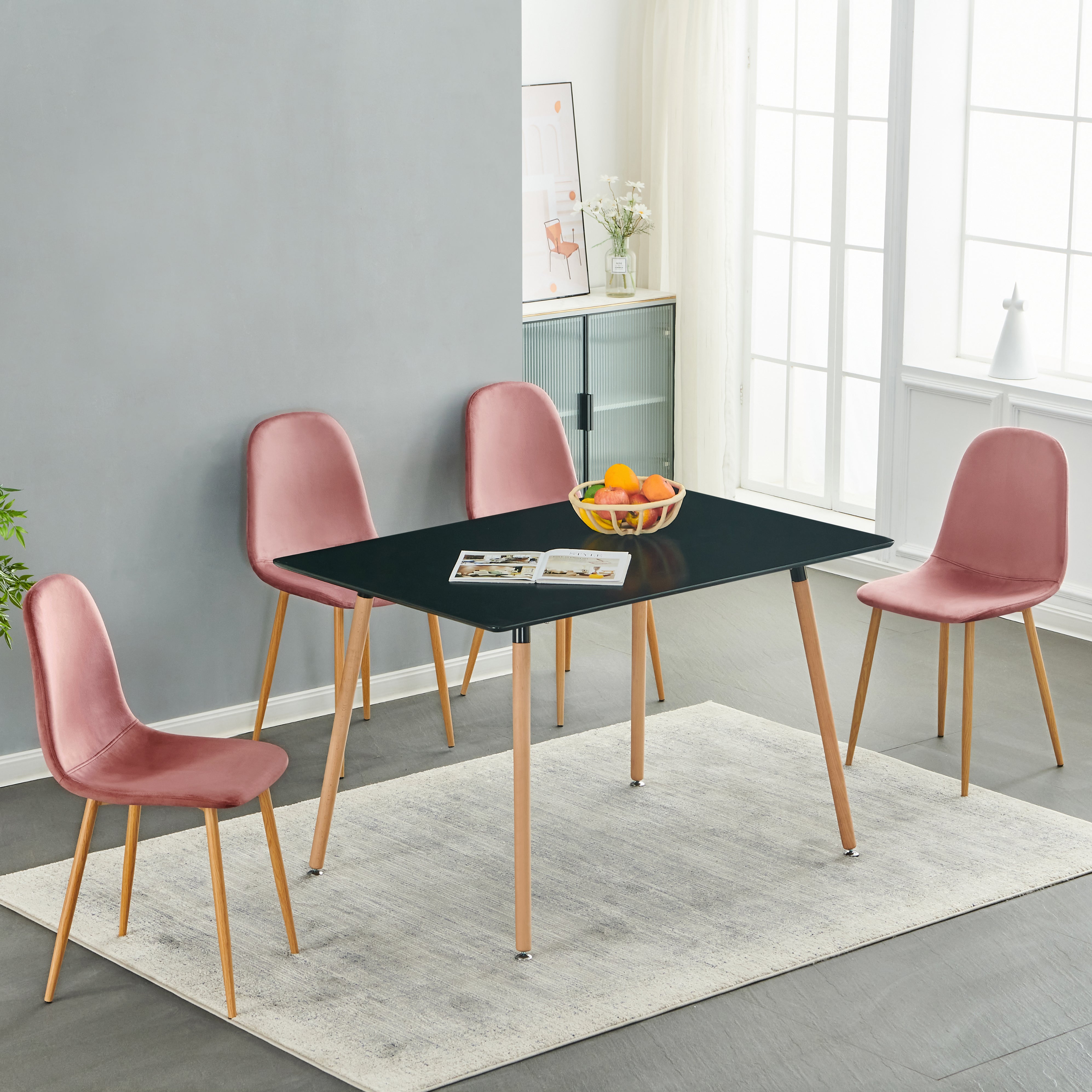 Charlton Velvet Stylish Upholstered Dining Chair-HOMY CASA