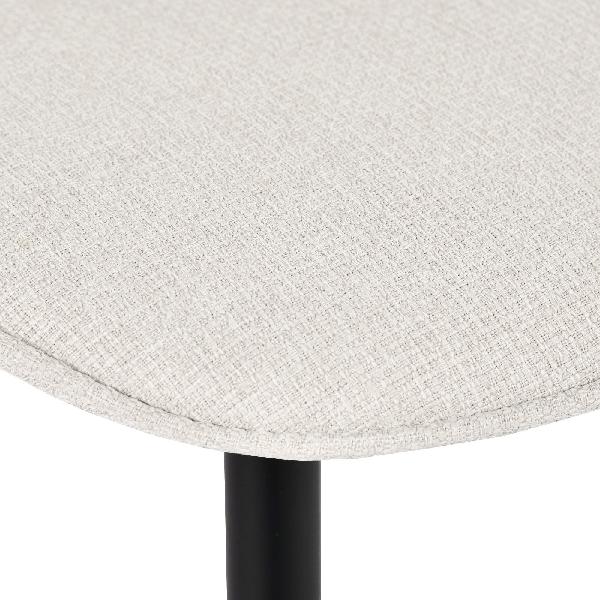 Homy Casa CHARLTON BARREL FABRIC BEIGE 17.32" W x 20.87" D x 33.86" H Dining Chair