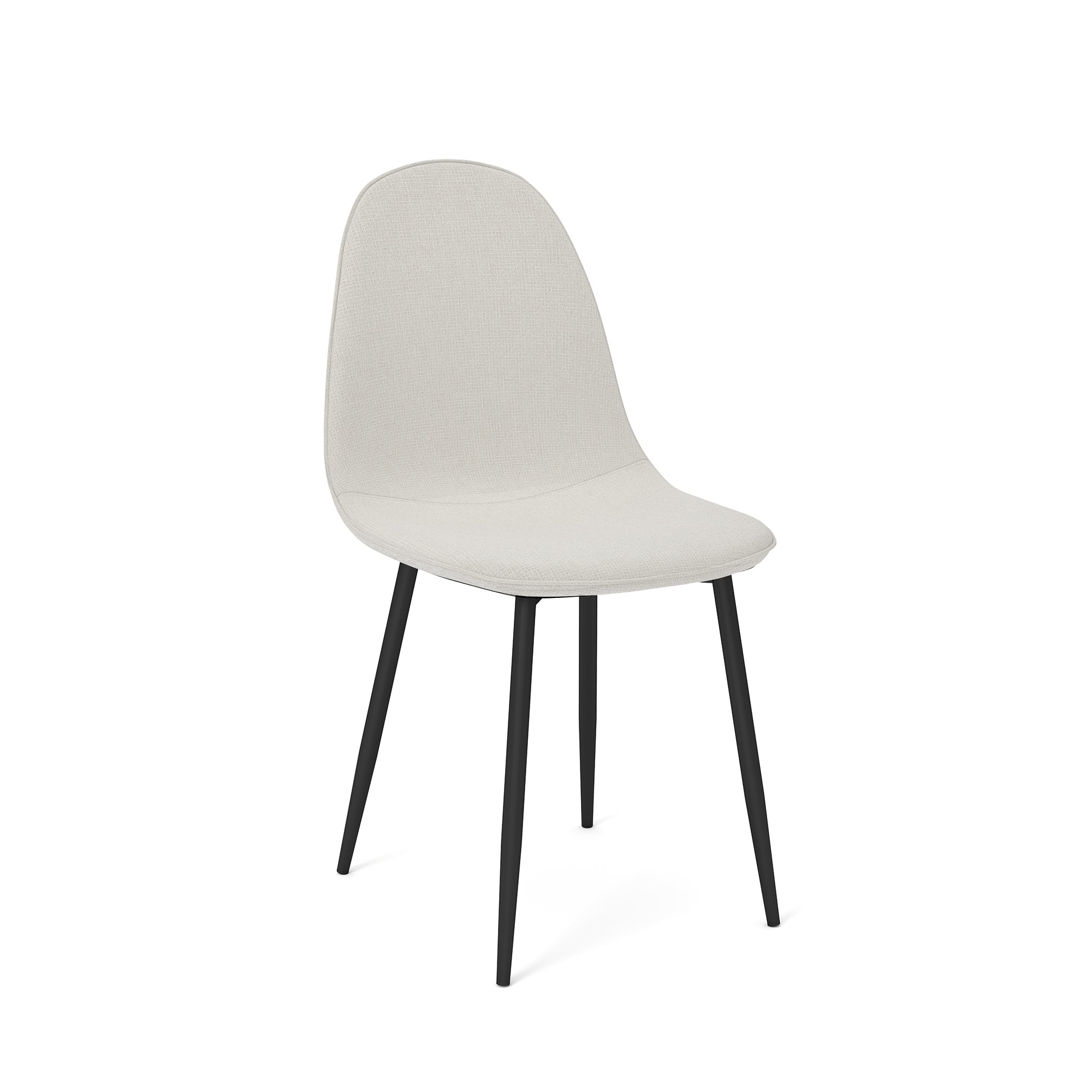 Homy Casa CHARLTON BARREL FABRIC BEIGE 17.32" W x 20.87" D x 33.86" H Dining Chair