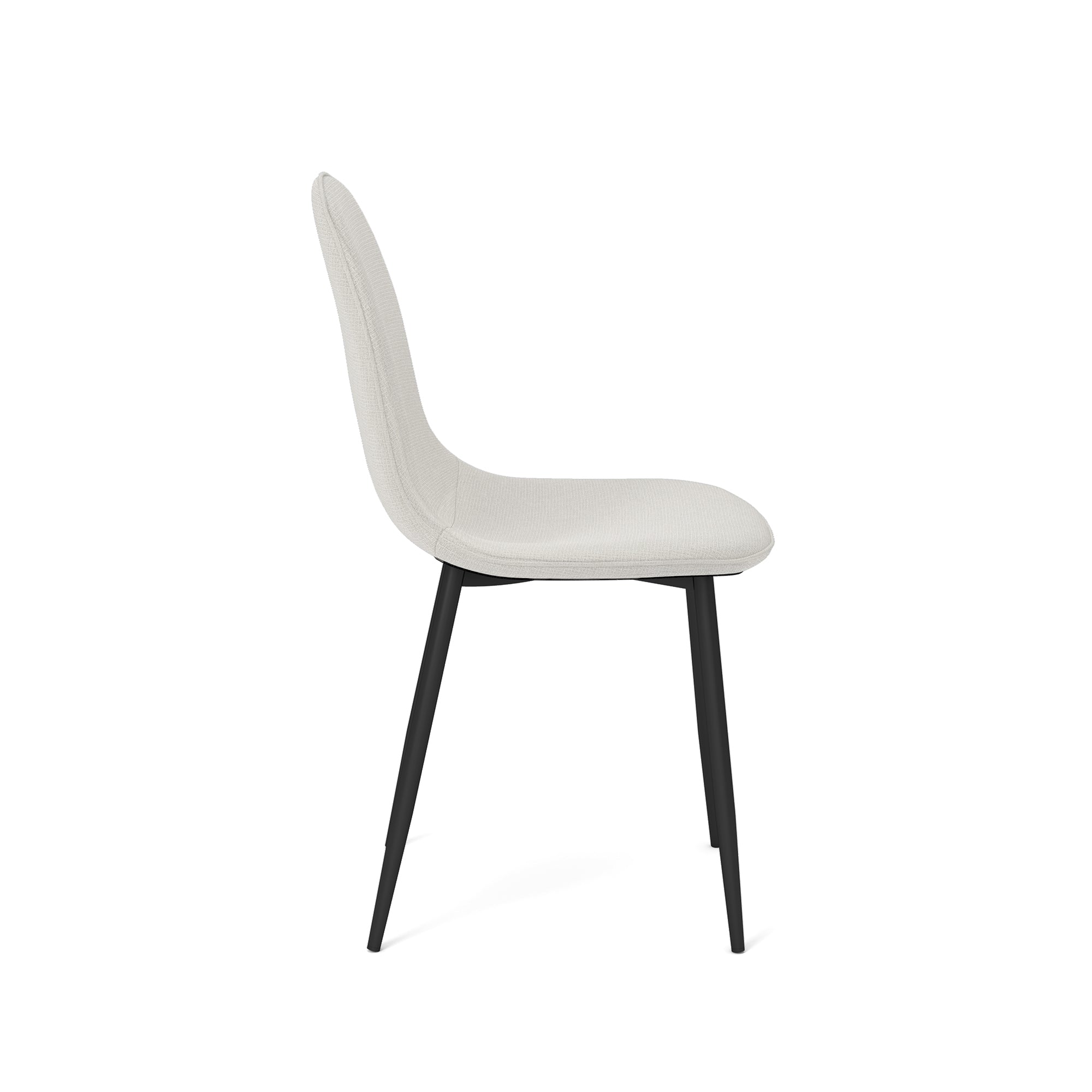 Homy Casa CHARLTON BARREL FABRIC BEIGE 17.32" W x 20.87" D x 33.86" H Dining Chair