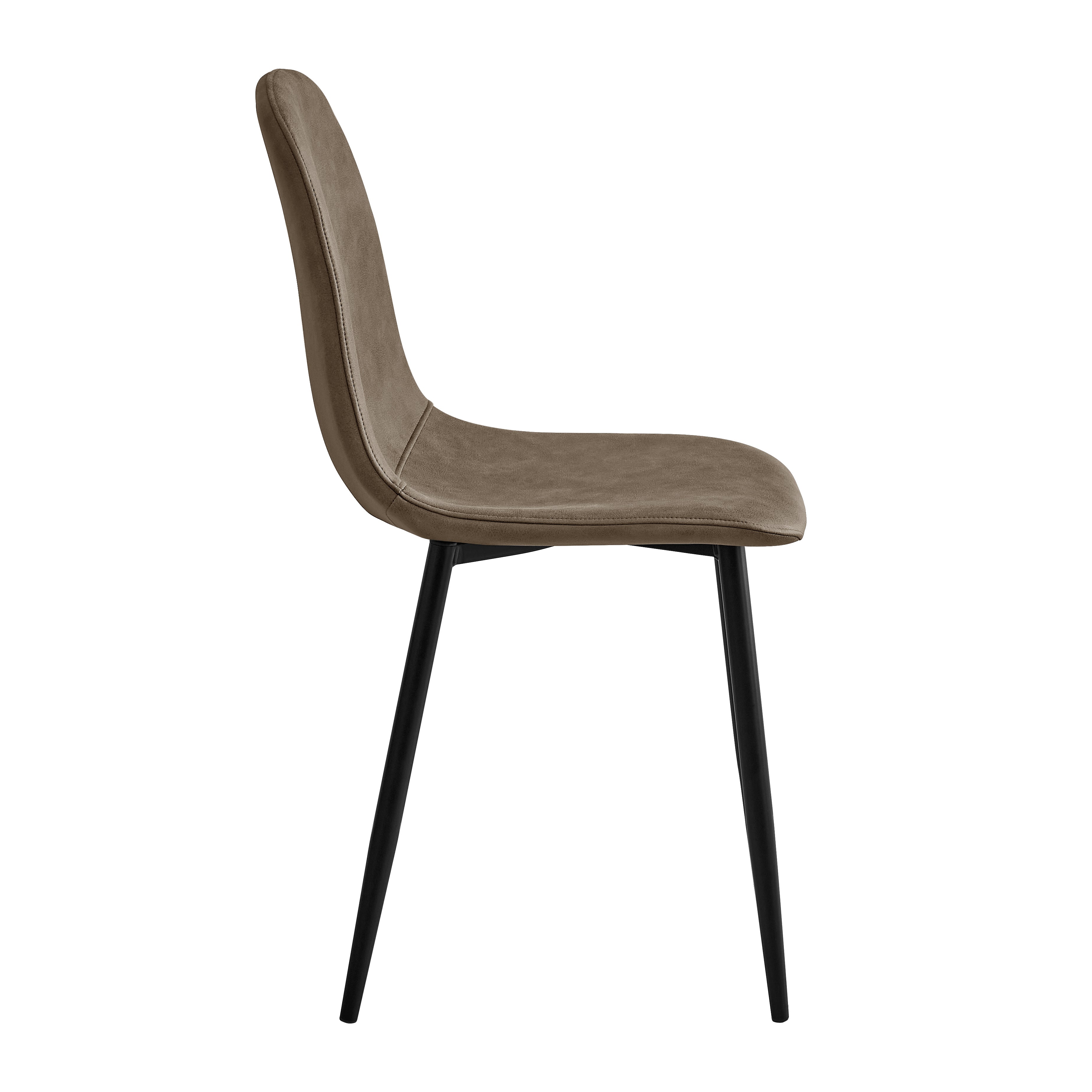 Homy Casa CHARLTON LEATHAIRE DW NL 2PCS "16.14'' L x 19.69'' W x 33.46'' H" Dining Chair Set