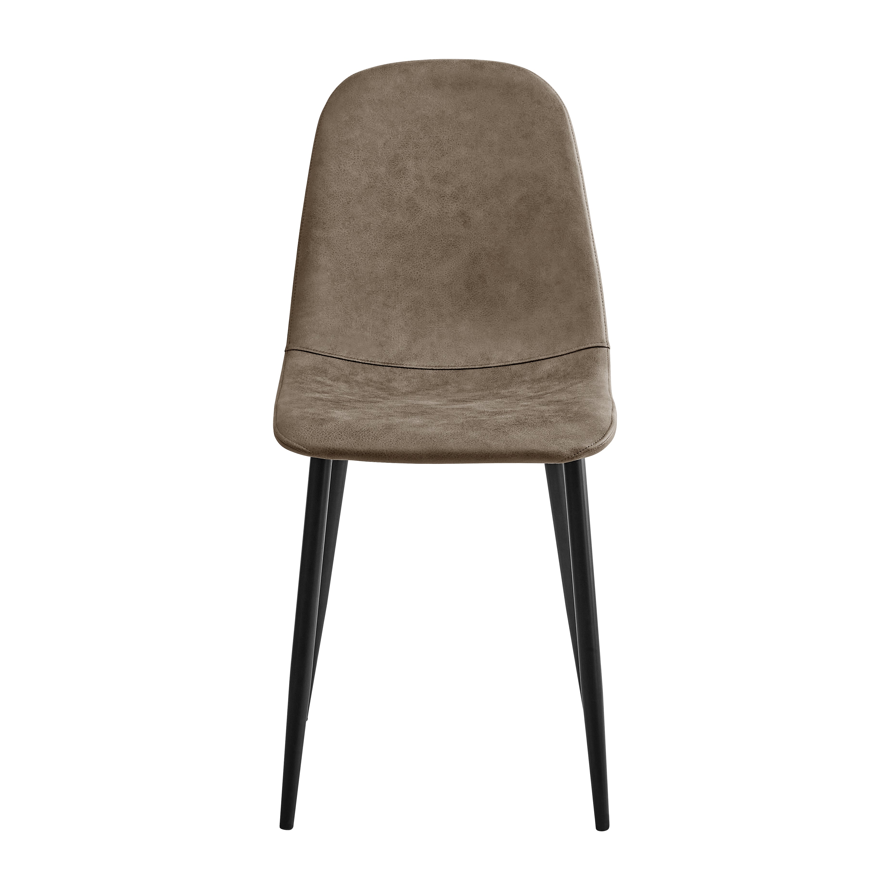 Homy Casa CHARLTON LEATHAIRE DW NL 2PCS "16.14'' L x 19.69'' W x 33.46'' H" Dining Chair Set