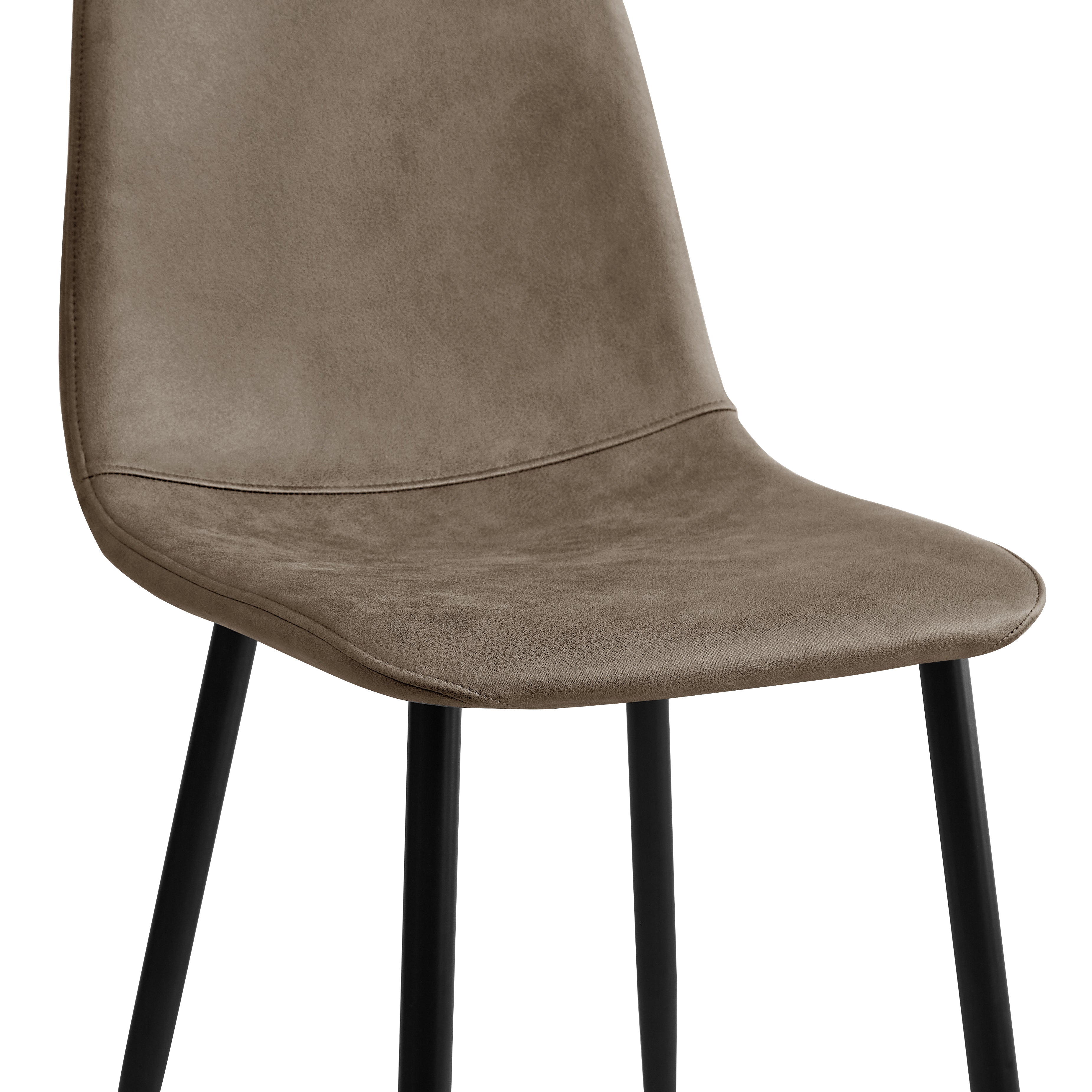 Homy Casa CHARLTON LEATHAIRE DW NL 2PCS "16.14'' L x 19.69'' W x 33.46'' H" Dining Chair Set