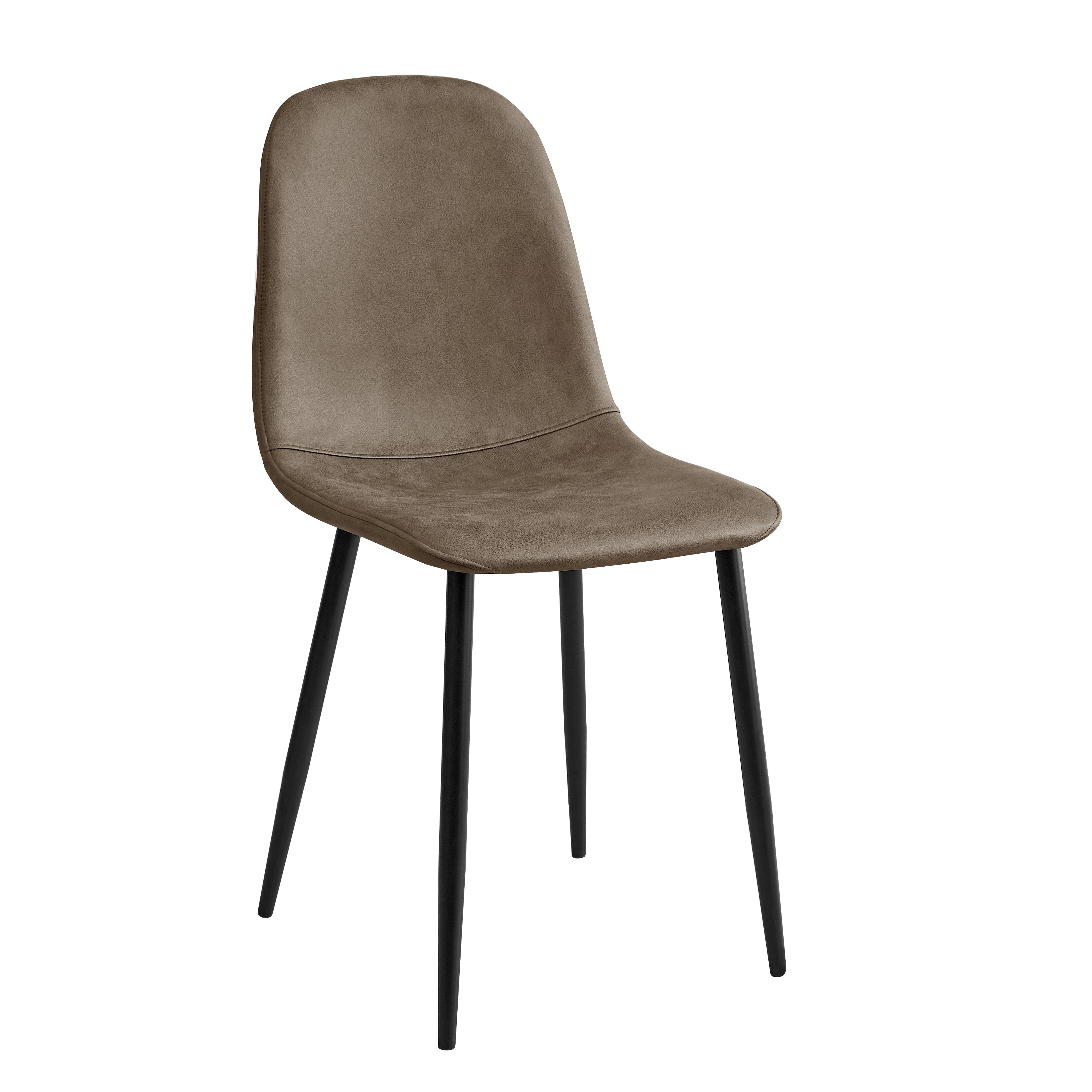 Homy Casa CHARLTON LEATHAIRE DW NL 2PCS "16.14'' L x 19.69'' W x 33.46'' H" Dining Chair Set