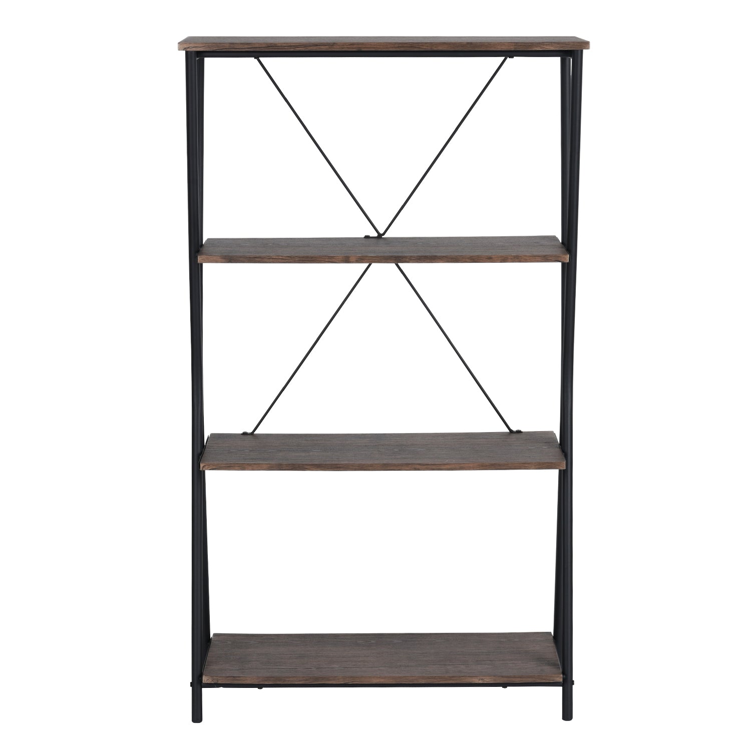 Open Box Homy Casa CHOPSTIX 4TIER A 31.5" W x 11.81" D x 54.33" H 4-Tier Shelf for Storage and Display