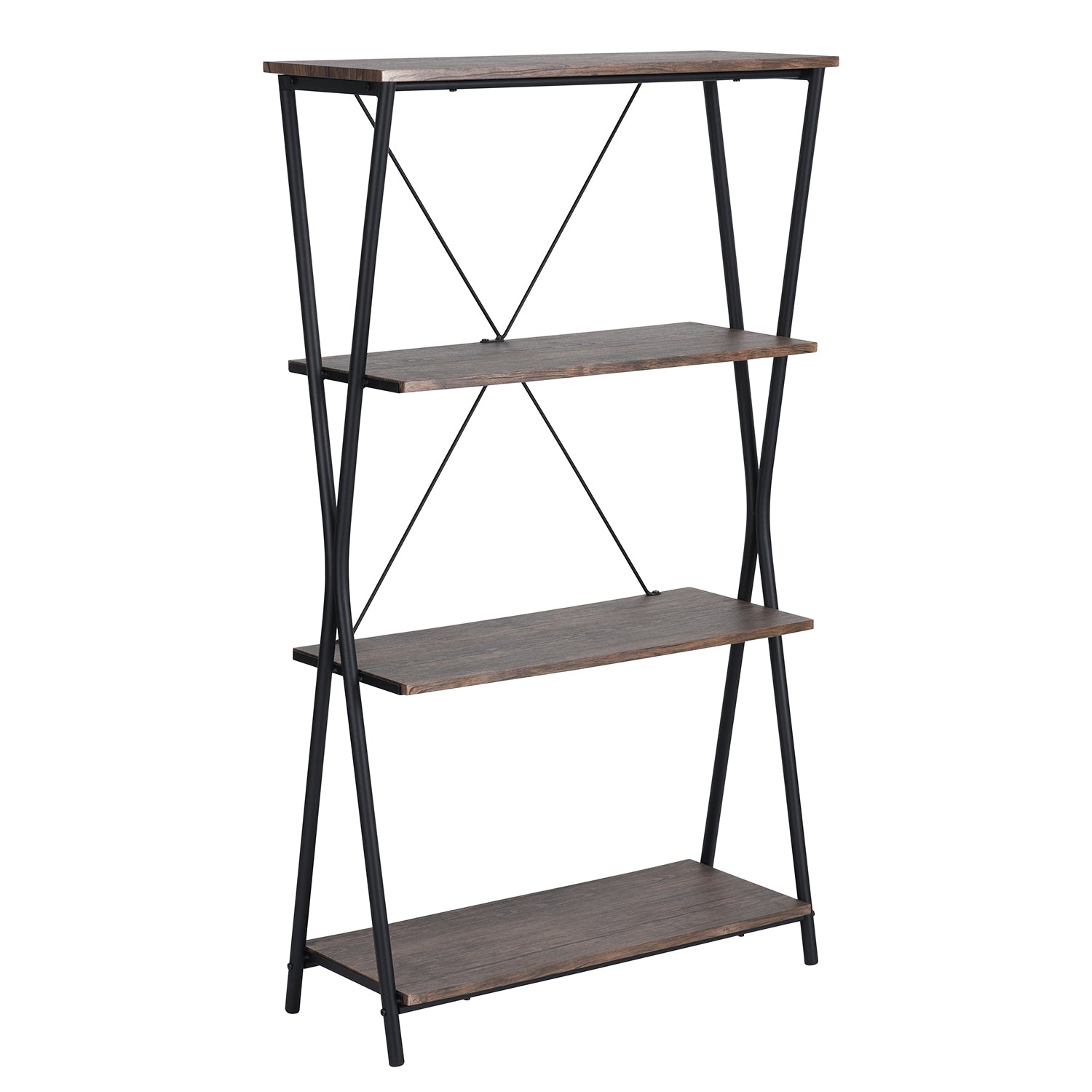 Open Box Homy Casa CHOPSTIX 4TIER A 31.5" W x 11.81" D x 54.33" H 4-Tier Shelf for Storage and Display