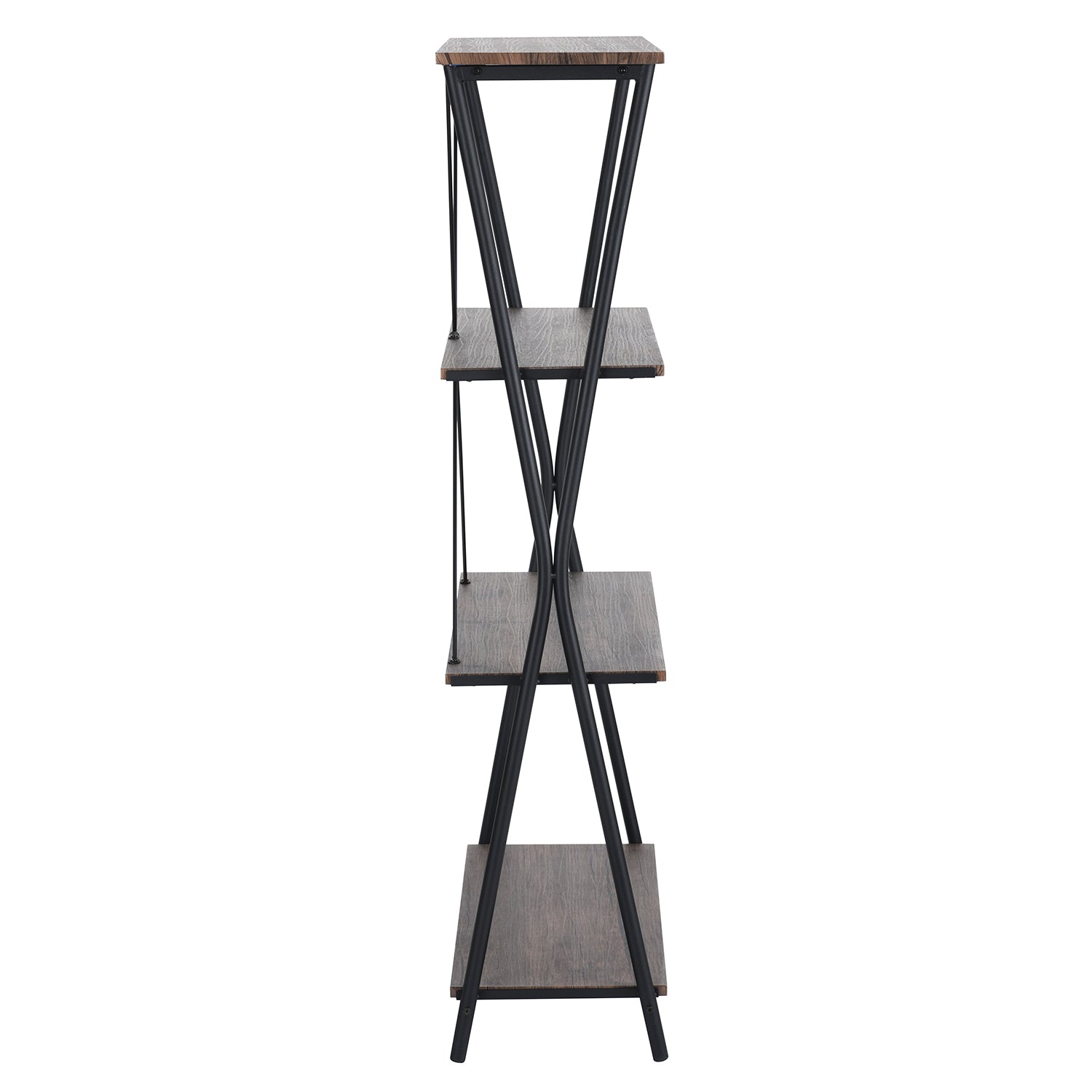 Open Box Homy Casa CHOPSTIX 4TIER A 31.5" W x 11.81" D x 54.33" H 4-Tier Shelf for Storage and Display