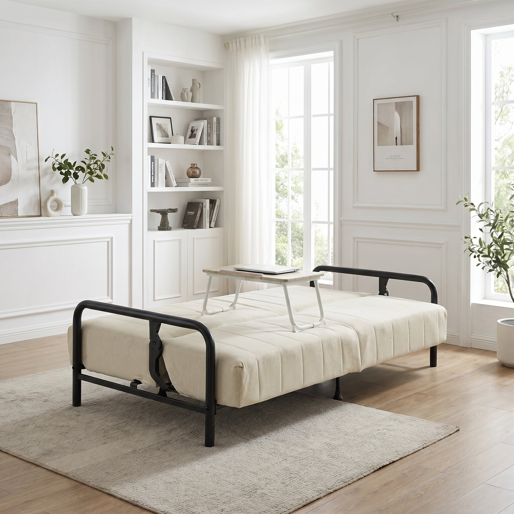 CLICKO 78" 3-Seater Sofa Bed 8" Spring Extra Wide Sleep Easy Assembly