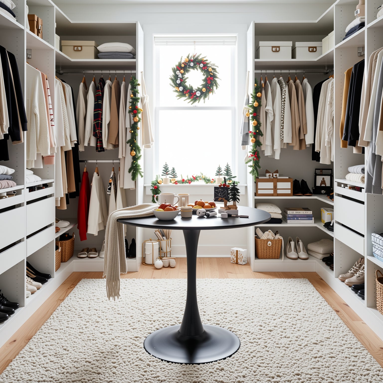 Clift Accent Round Table with Metal Frame in Black