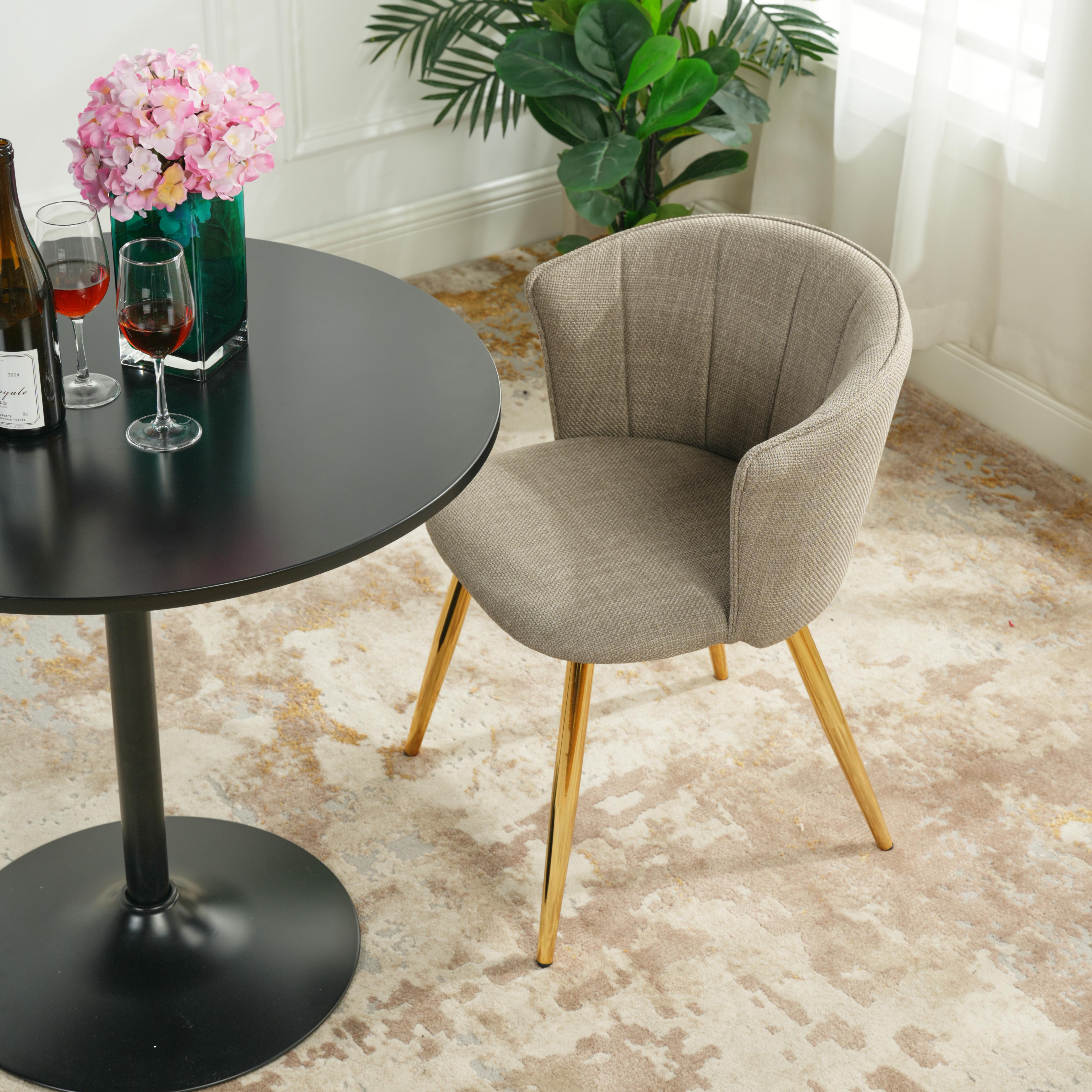 Celso Living Room Classic Design Wood painting Metal Leg Coffee Table