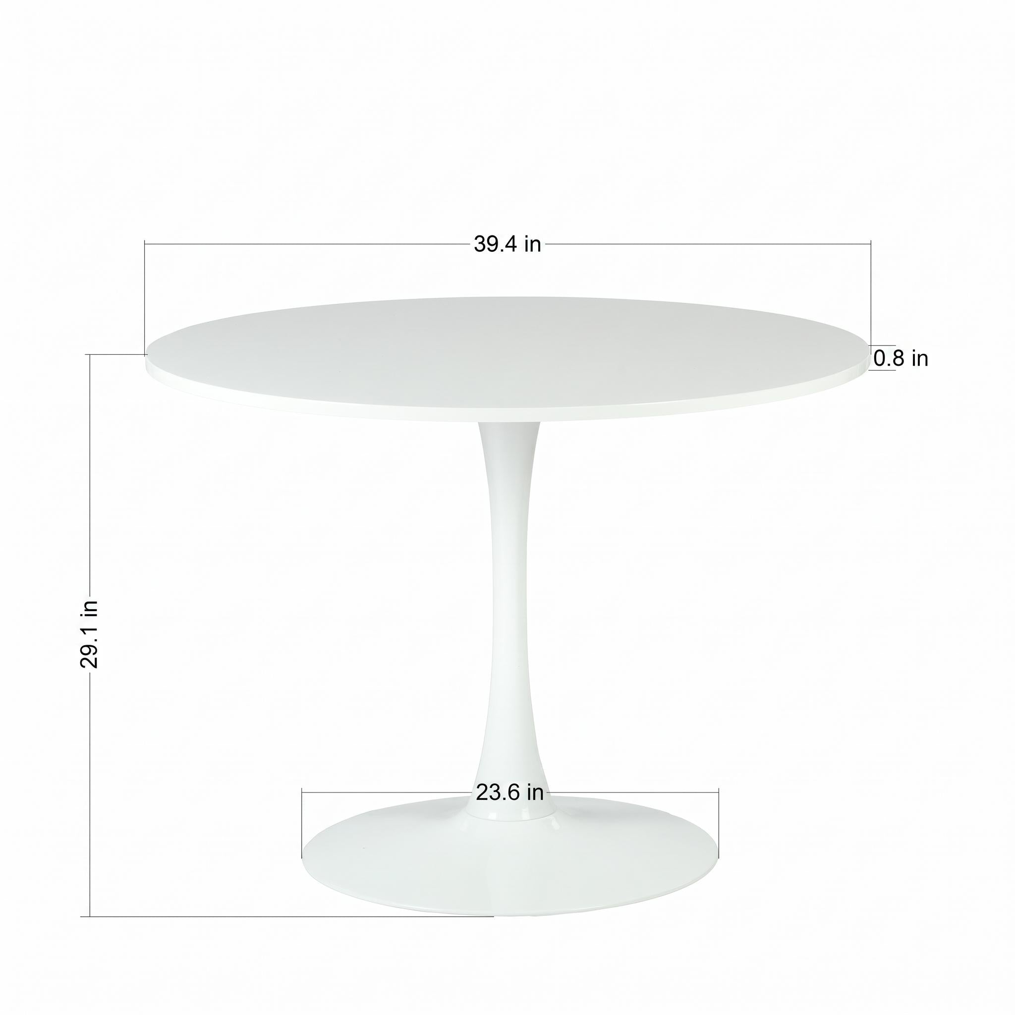 Homy Casa Clift+Douro 5 PC Dining Set 39.4" Table with 4 Beige Chairs for Kitchen and Dining Room