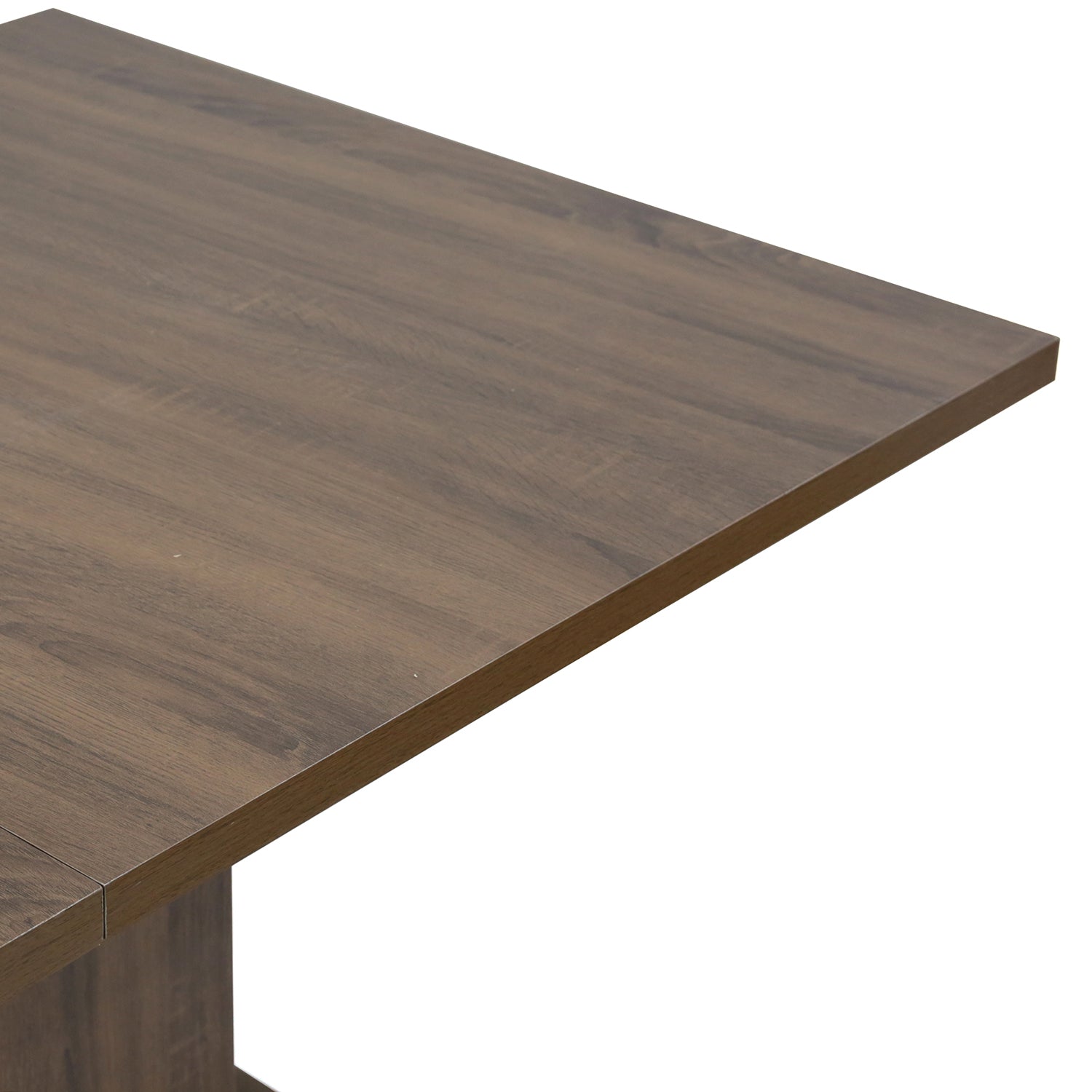 Open Box Homy Casa COFOE BROWN Dining Table "62.99" for Dining and Gathering