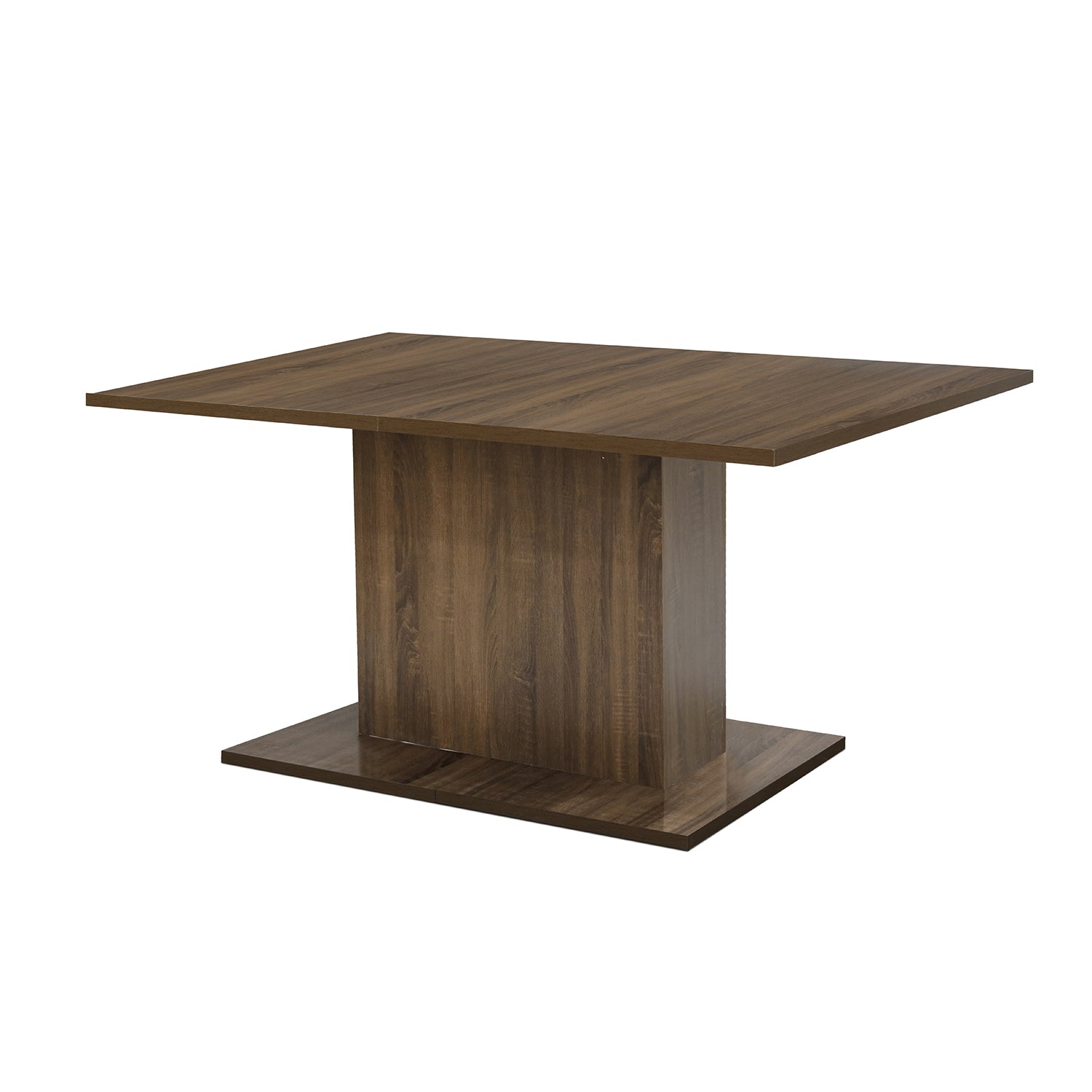 Open Box Homy Casa COFOE BROWN Dining Table "62.99" for Dining and Gathering