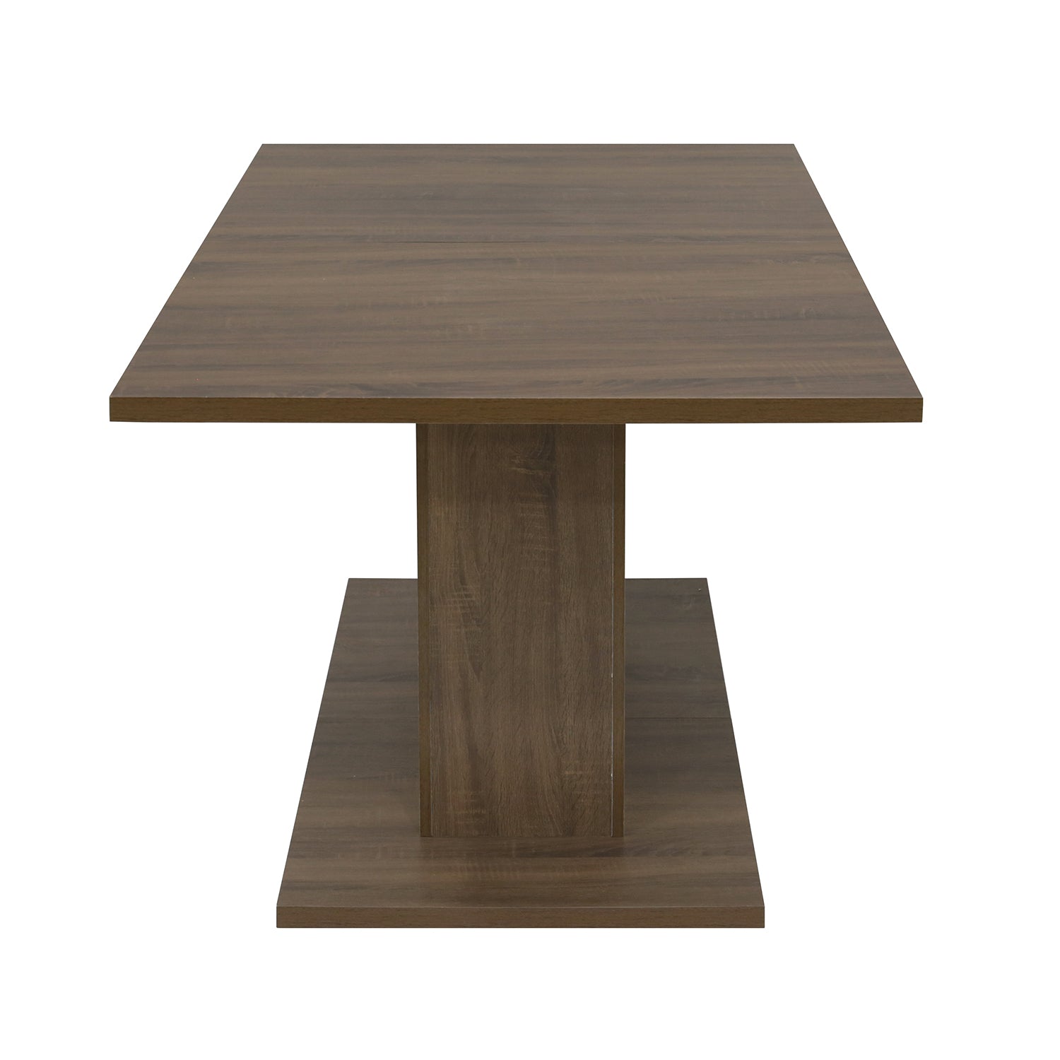 Open Box Homy Casa COFOE BROWN Dining Table "62.99" for Dining and Gathering