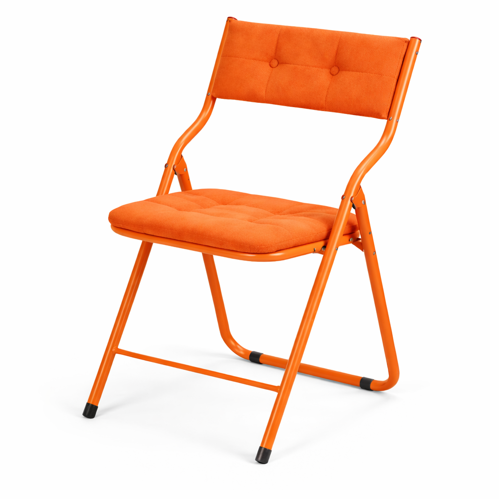 Qircuts Modern Fabric Folding Chair Set of 4