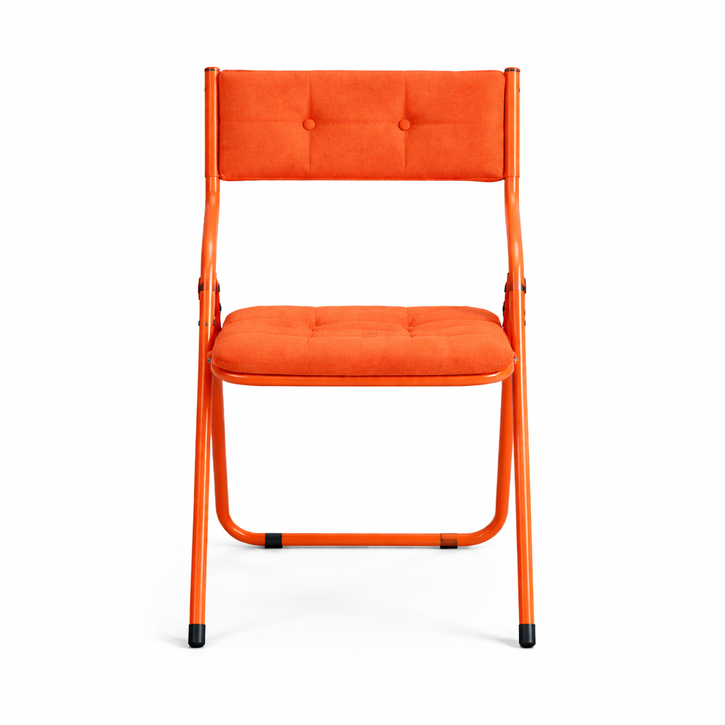Qircuts Modern Fabric Folding Chair Set of 4
