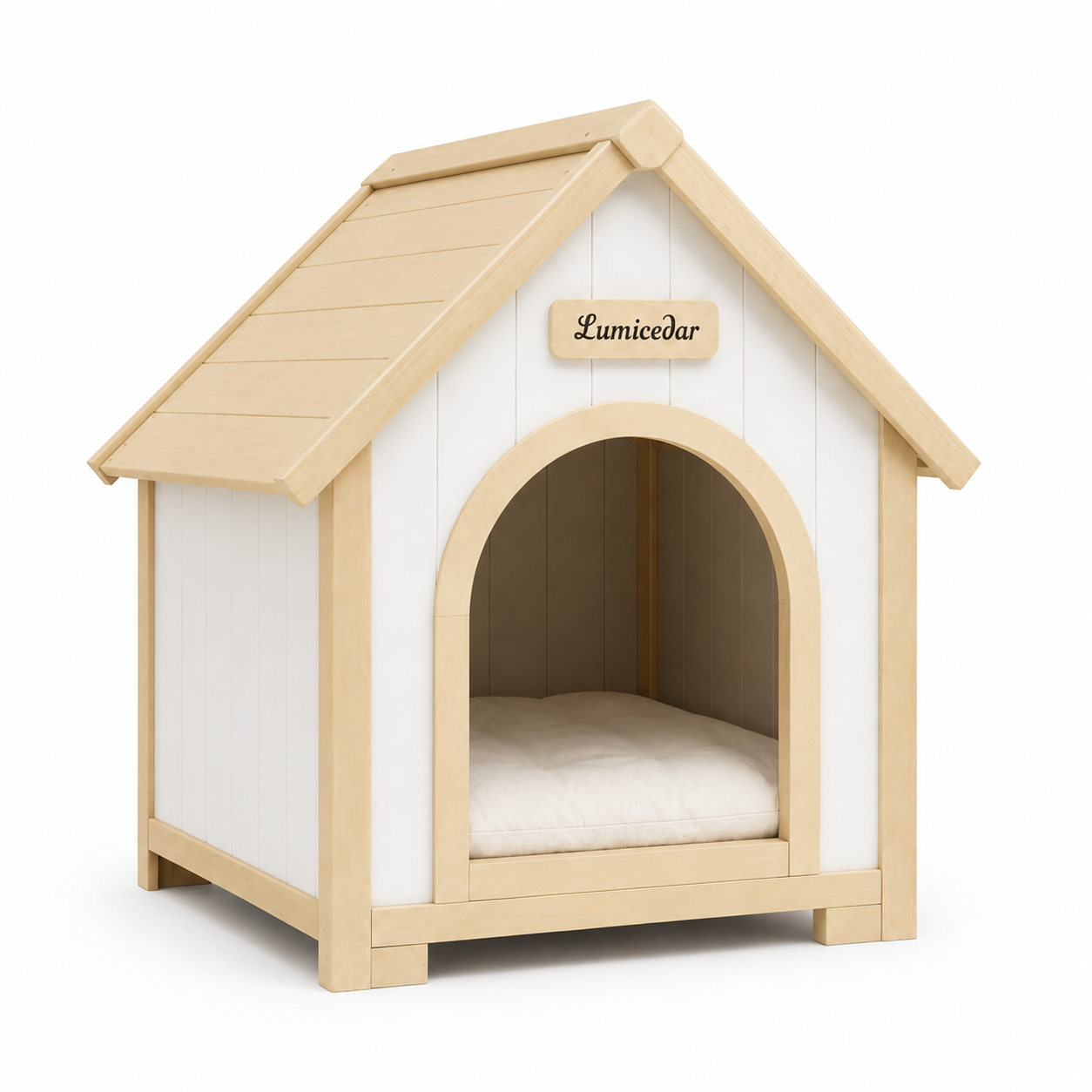 Brookside 24" Wood Indoor Pet House for Small Dogs & Cats with Cushion
