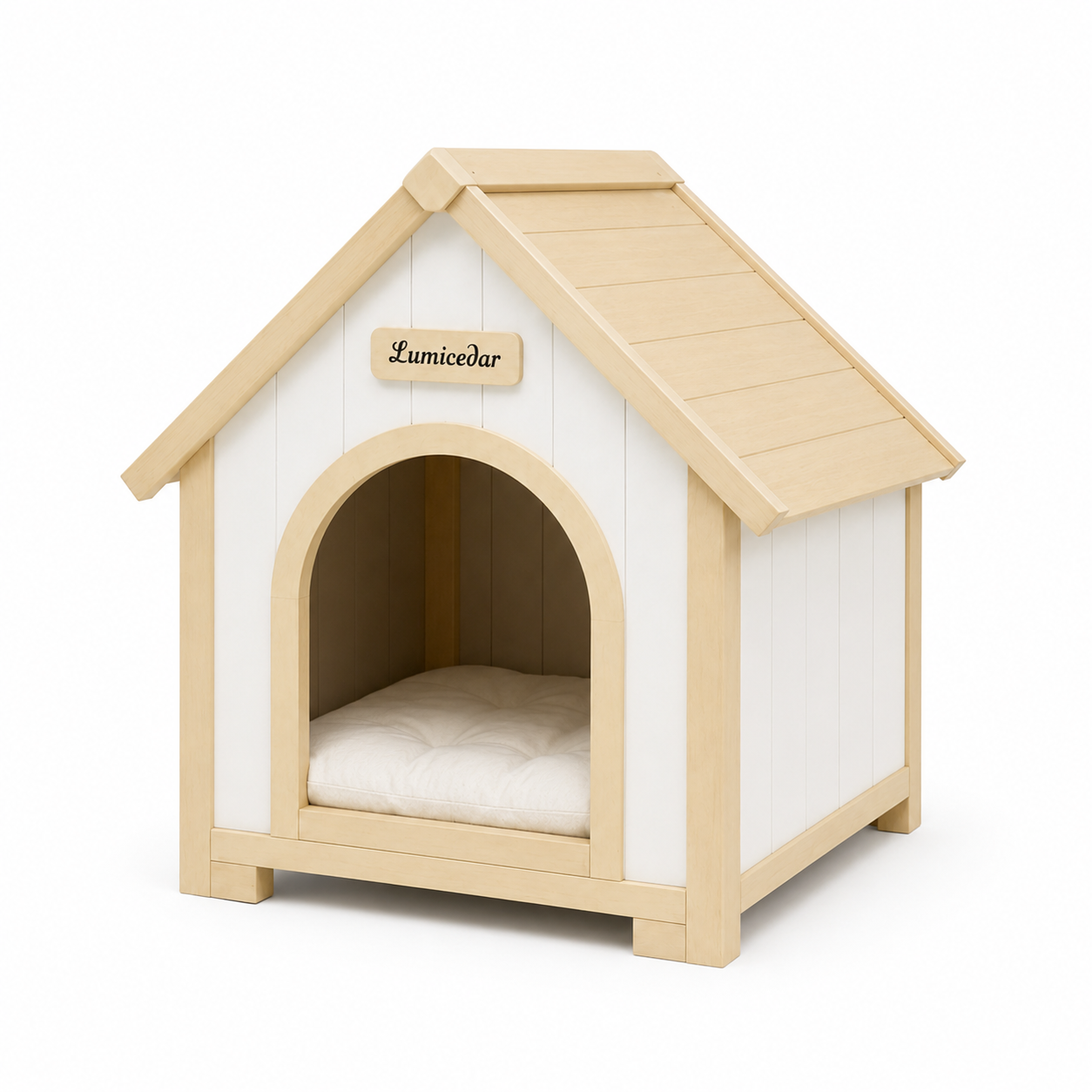 Brookside 24" Wood Indoor Pet House for Small Dogs & Cats with Cushion