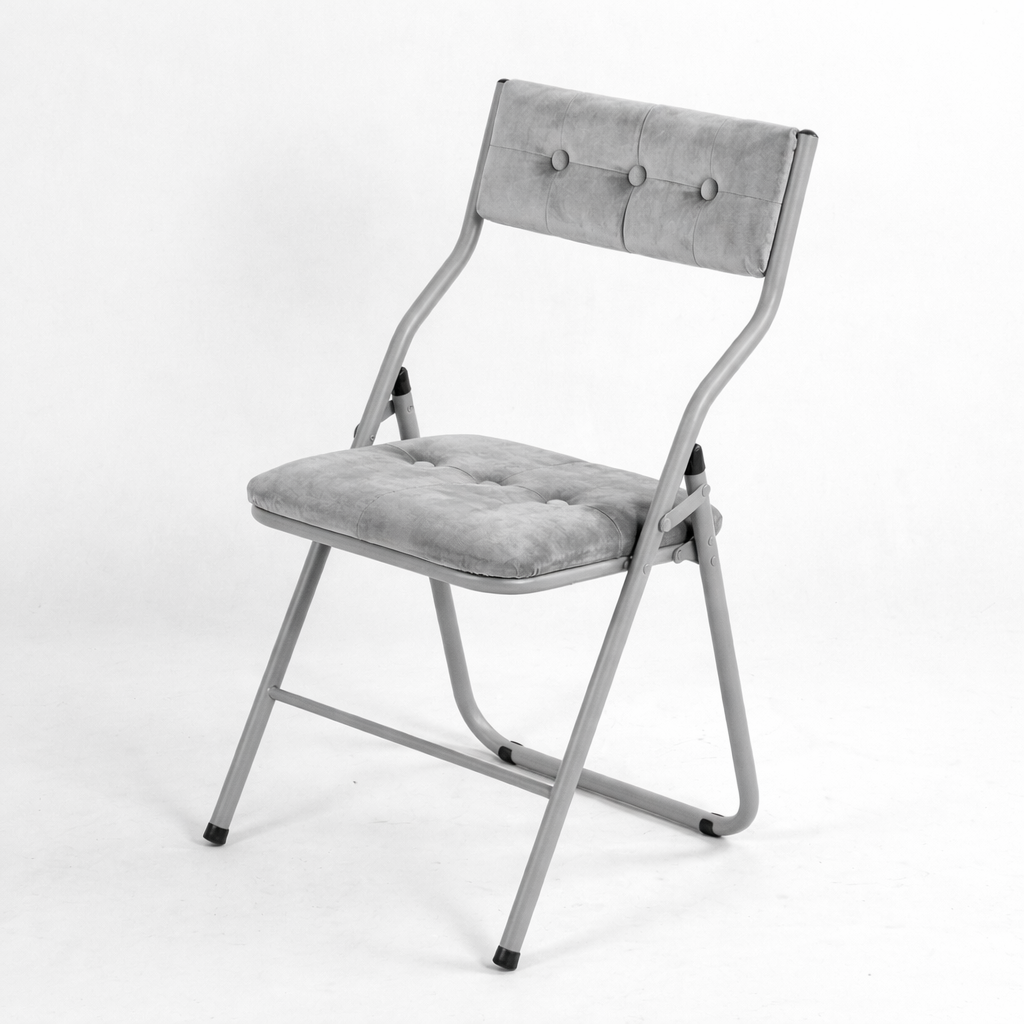 Qircuts Modern Fabric Folding Chair Set of 4