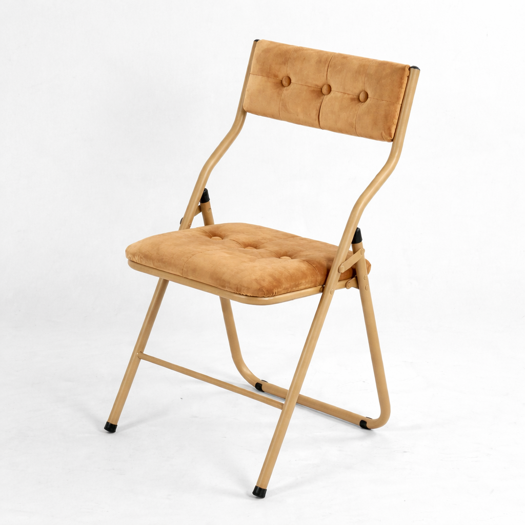 Qircuts Modern Fabric Folding Chair Set of 4